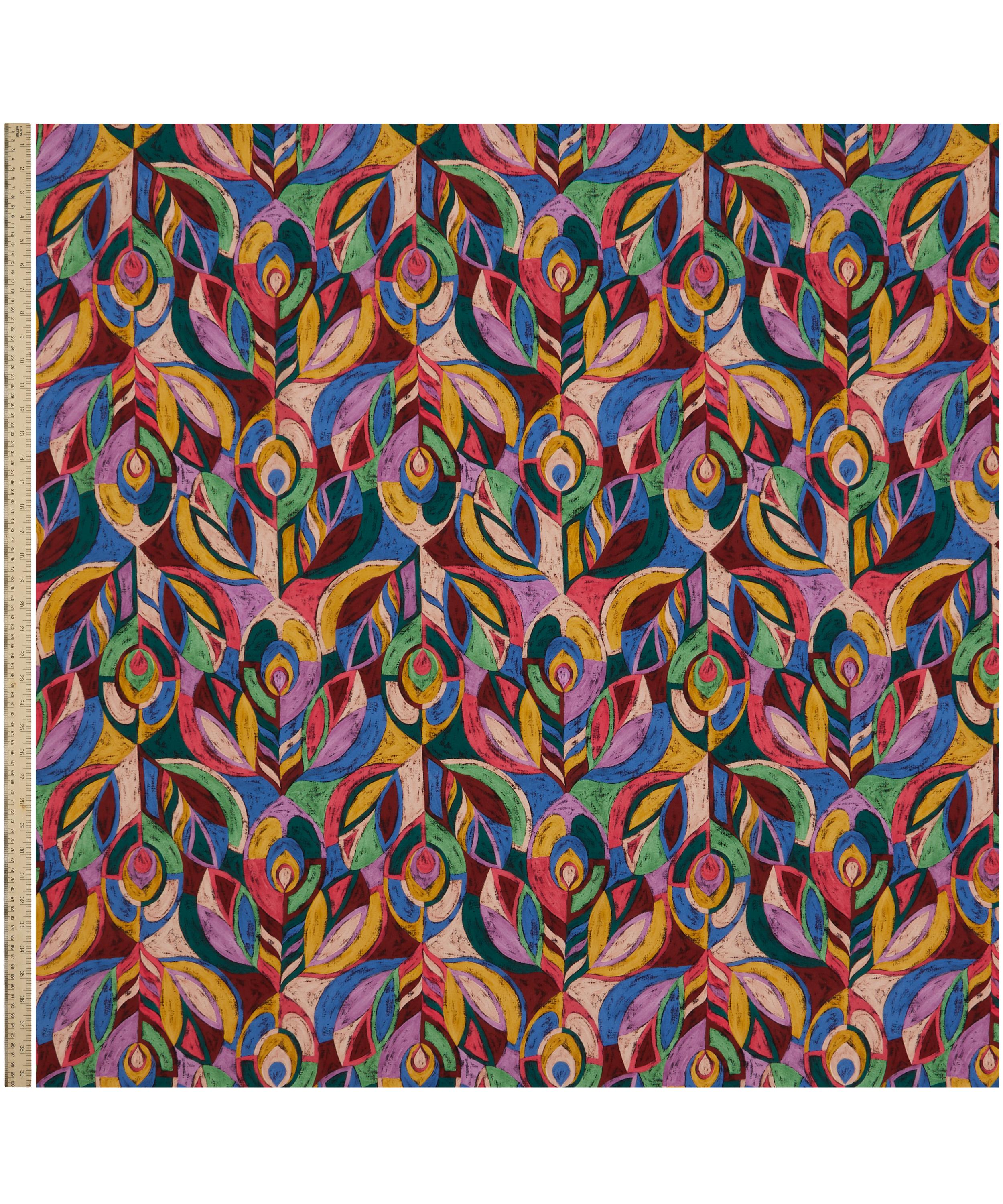 Liberty Fabrics - Pastel Peacock Crepe de Chine image number 1