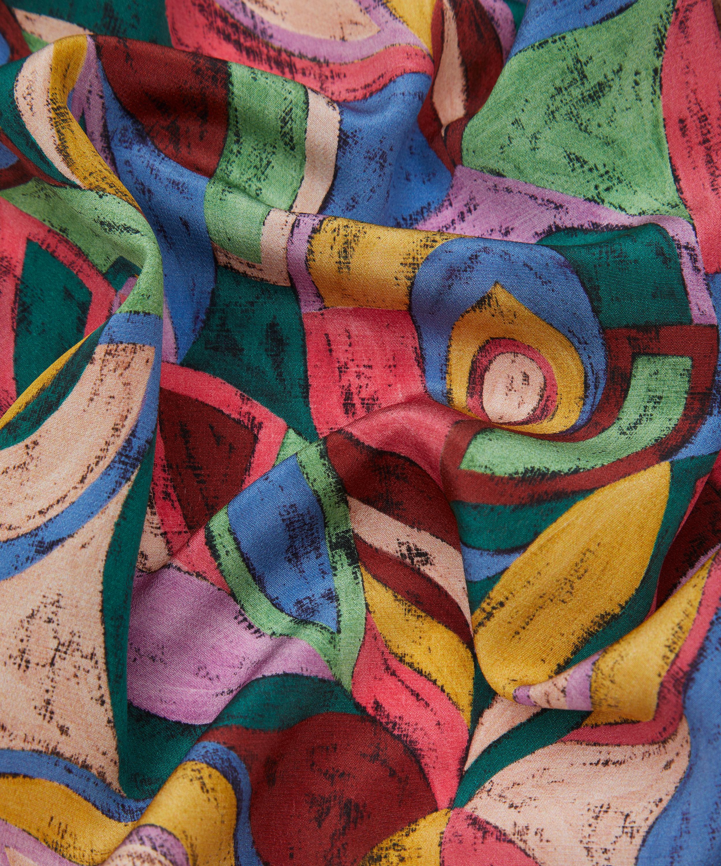 Liberty Fabrics - Pastel Peacock Crepe de Chine image number 3