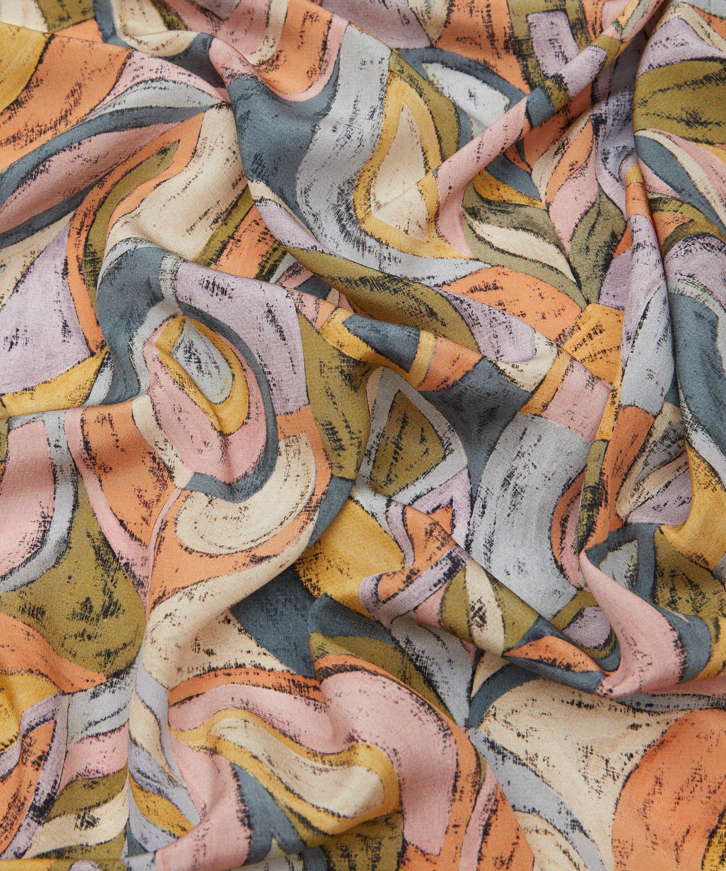 Liberty Fabrics - Pastel Peacock Crepe de Chine image number 3