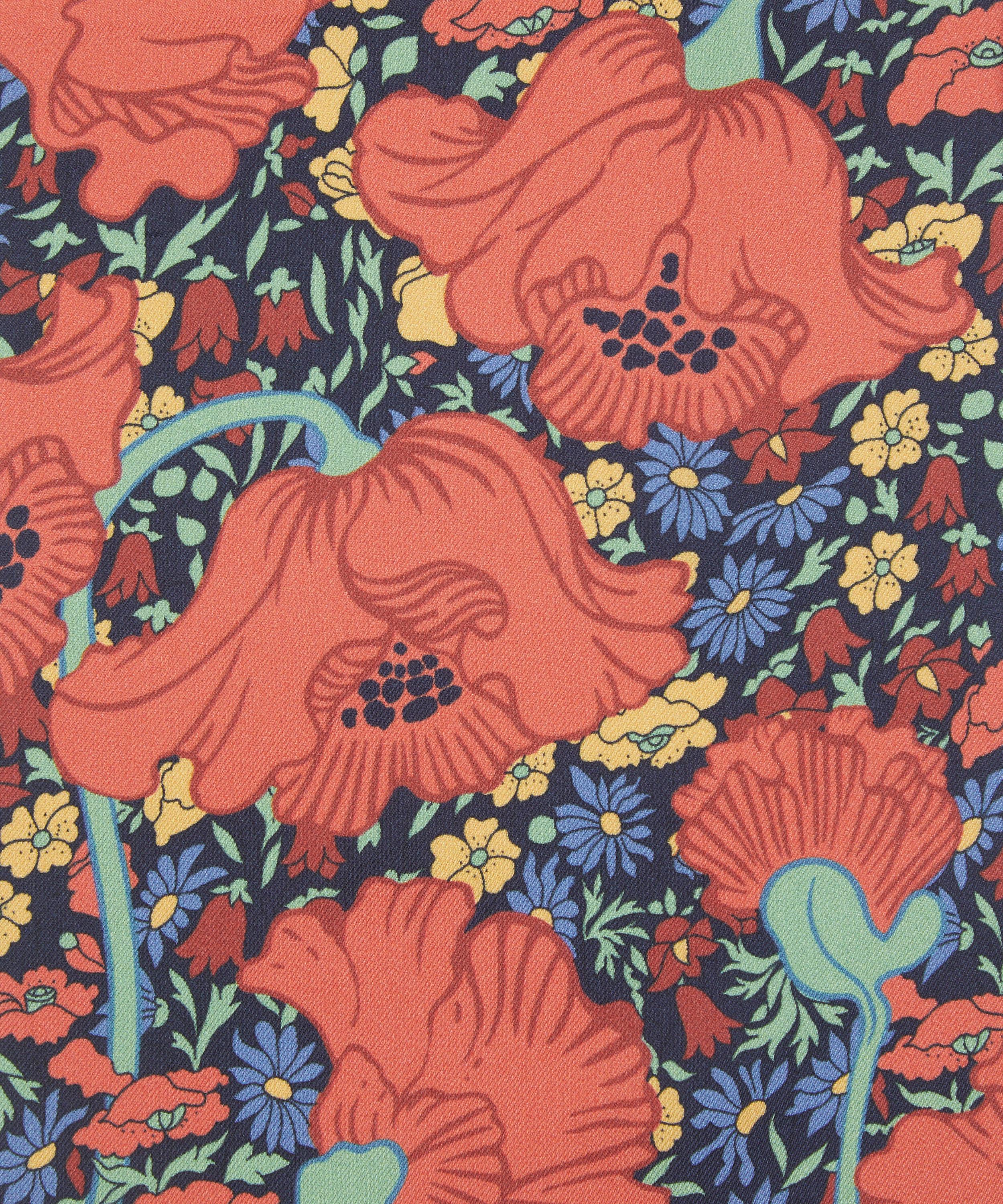 Liberty Fabrics - Clementina Poppy Silk Twill image number 0