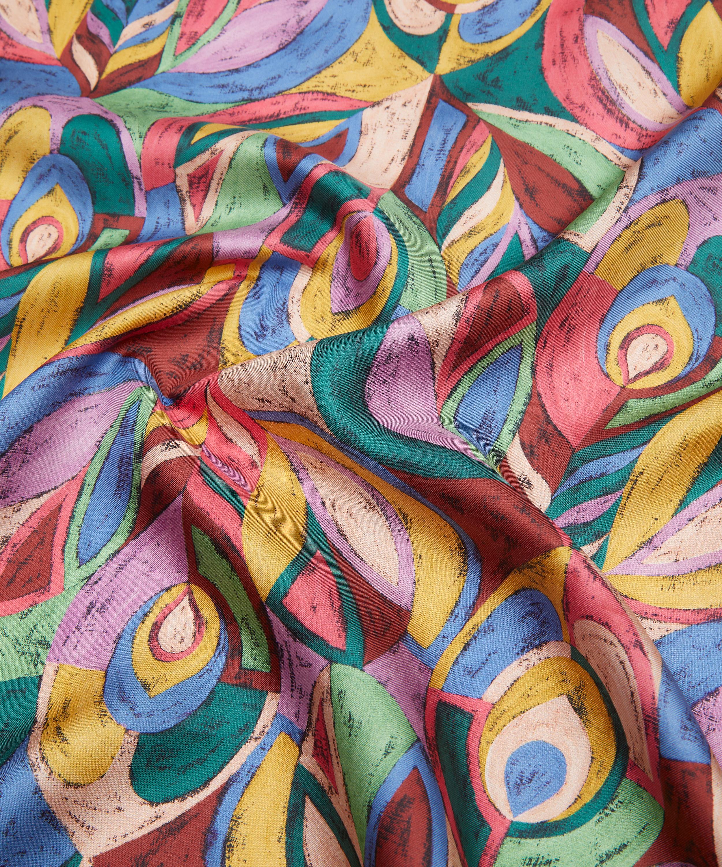 Liberty Fabrics - Pastel Peacock Silk Twill image number 3
