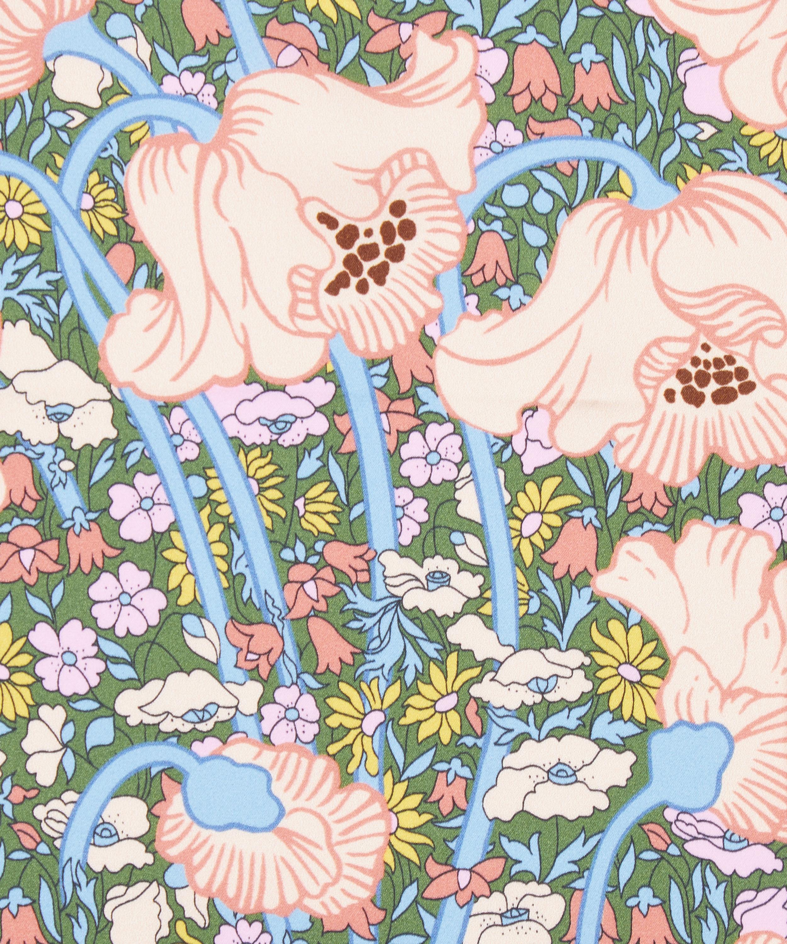 Liberty Fabrics - Clementina Poppy Silk Satin image number 0