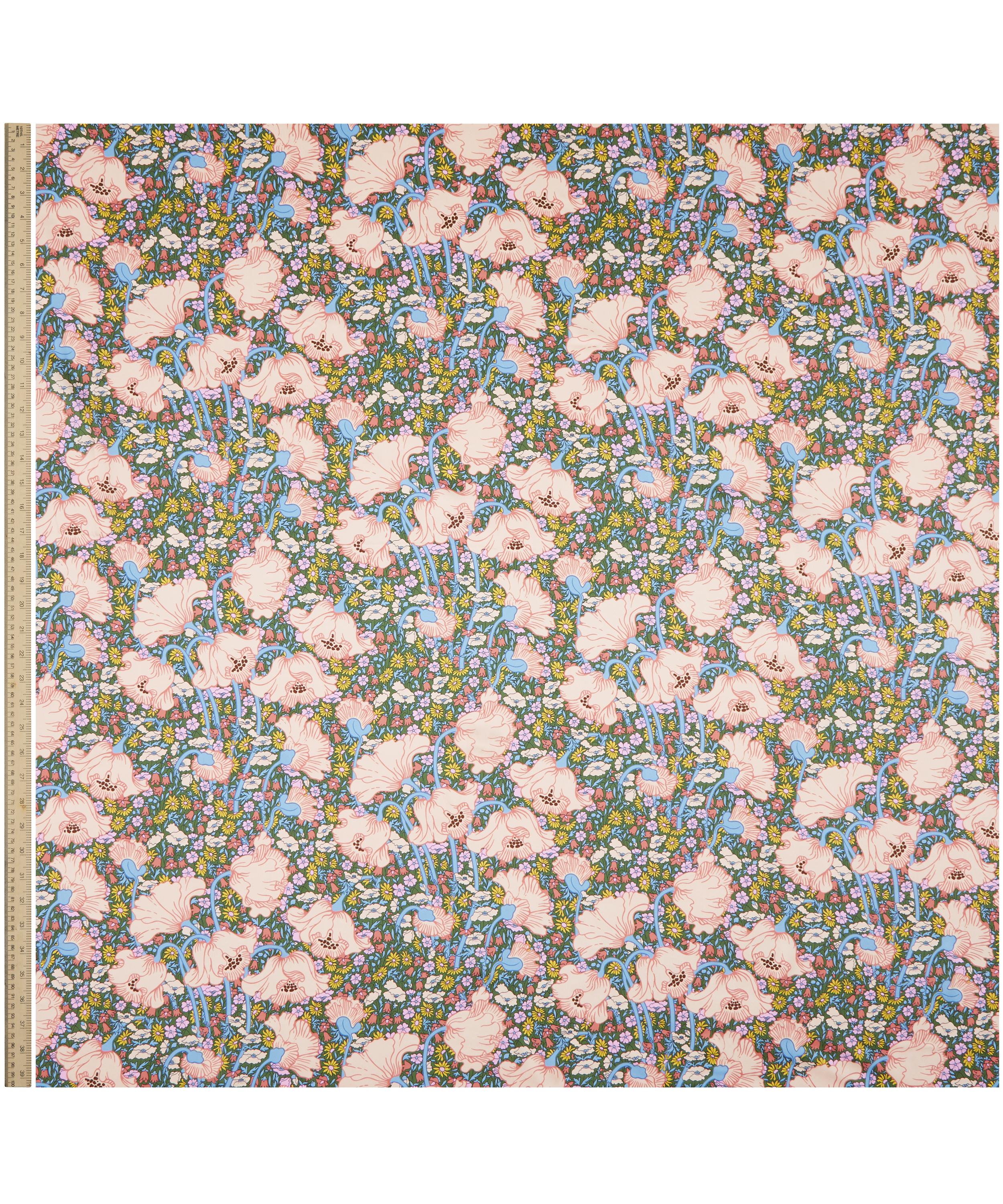 Liberty Fabrics - Clementina Poppy Silk Satin image number 1