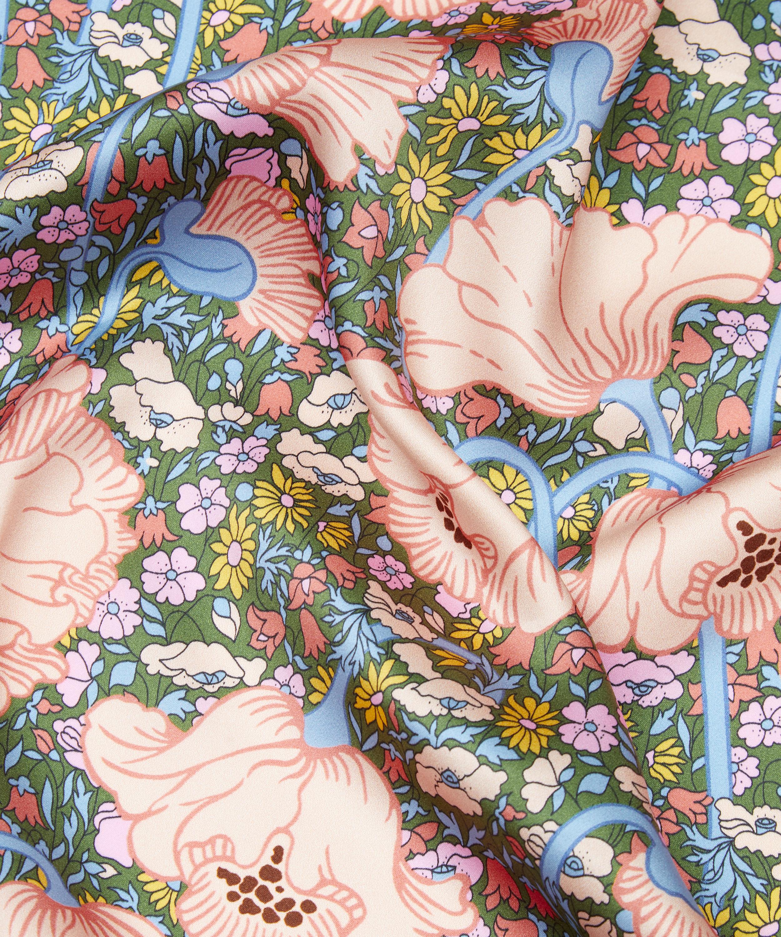 Liberty Fabrics - Clementina Poppy Silk Satin image number 3