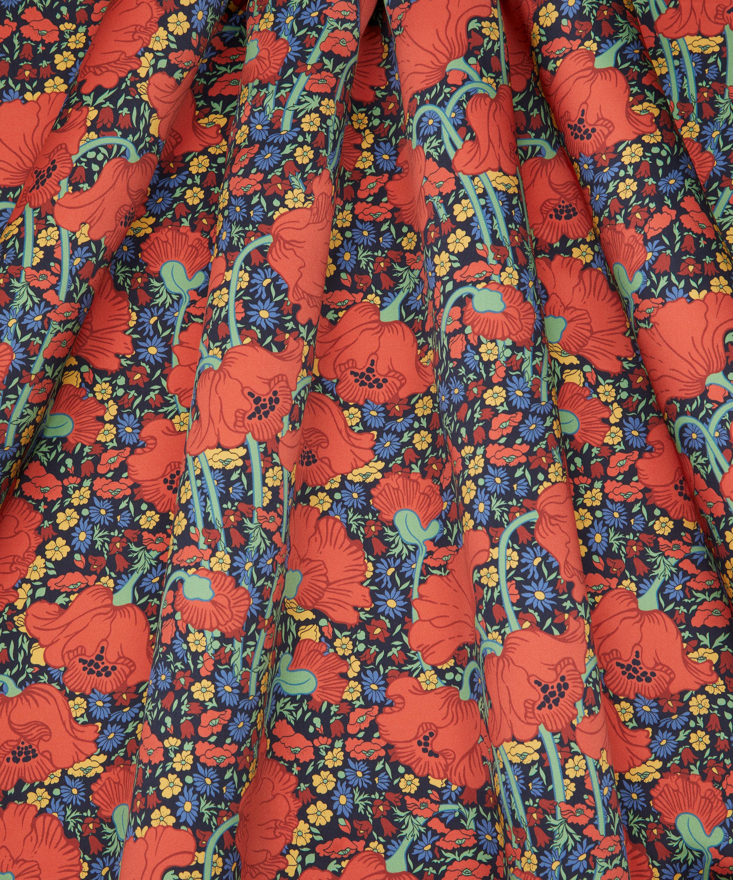 Liberty Fabrics - Clementina Poppy Silk Satin image number 2