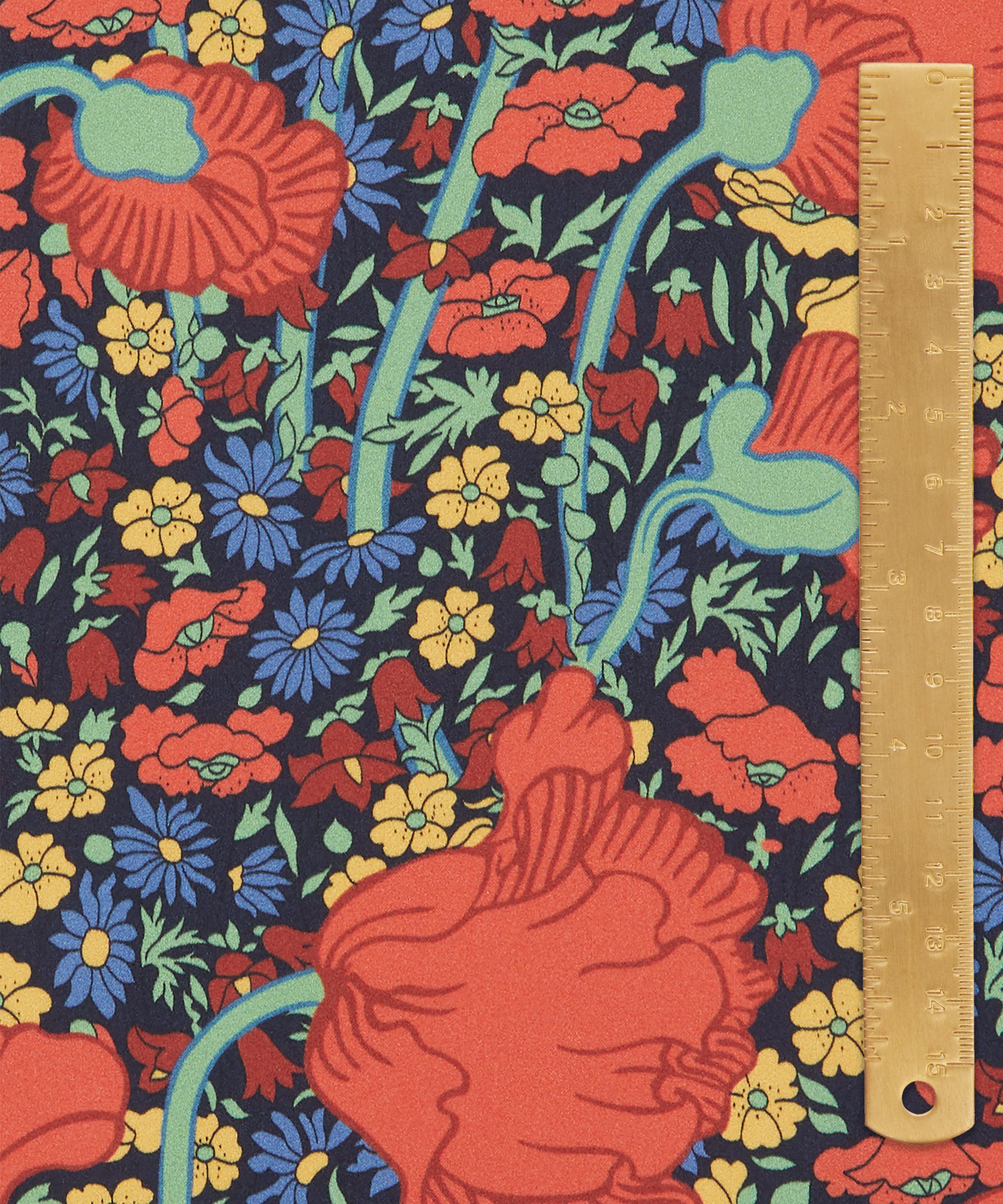 Liberty Fabrics - Clementina Poppy Silk Satin image number 4