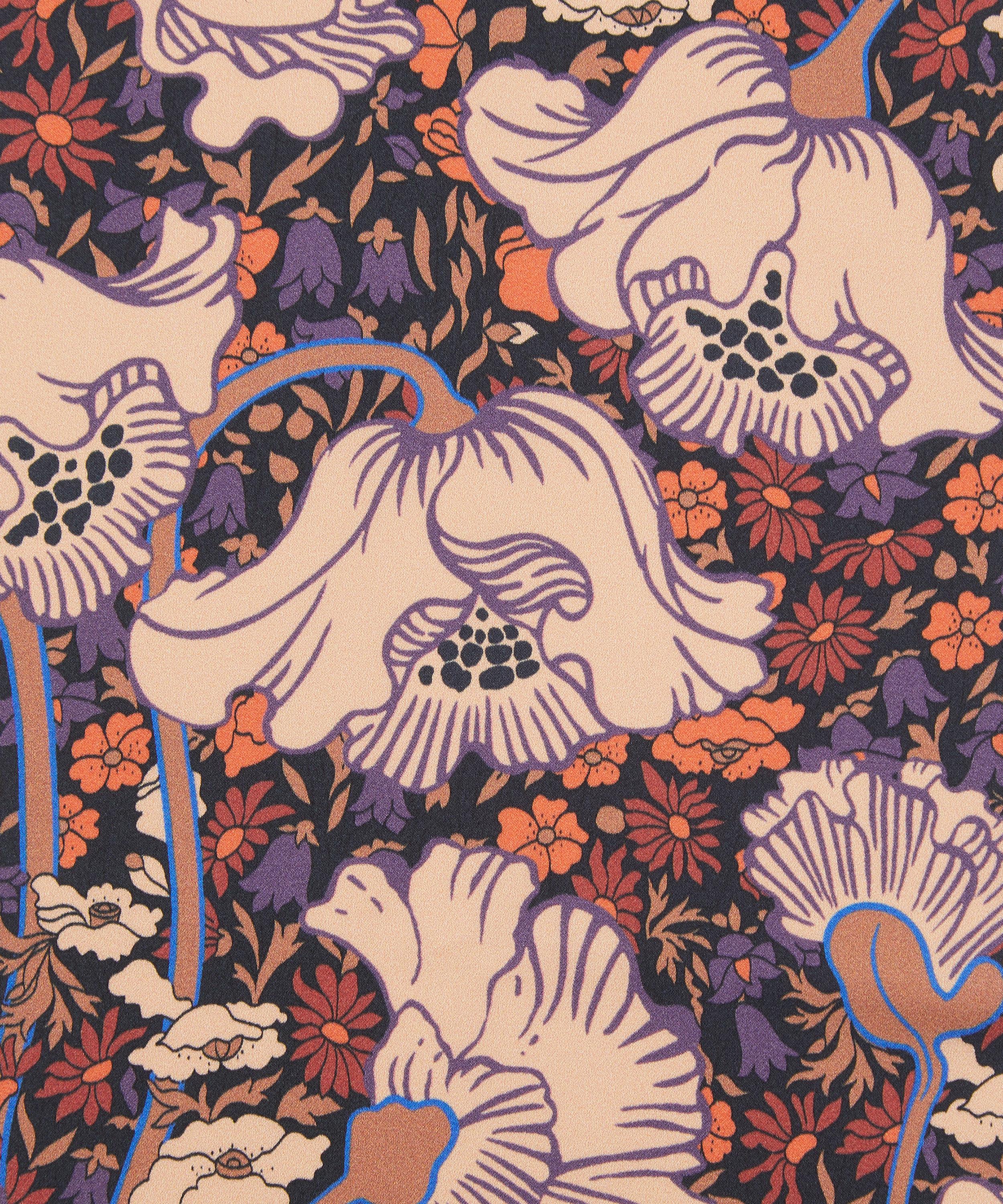 Liberty Fabrics - Clementina Poppy Silk Satin image number 0