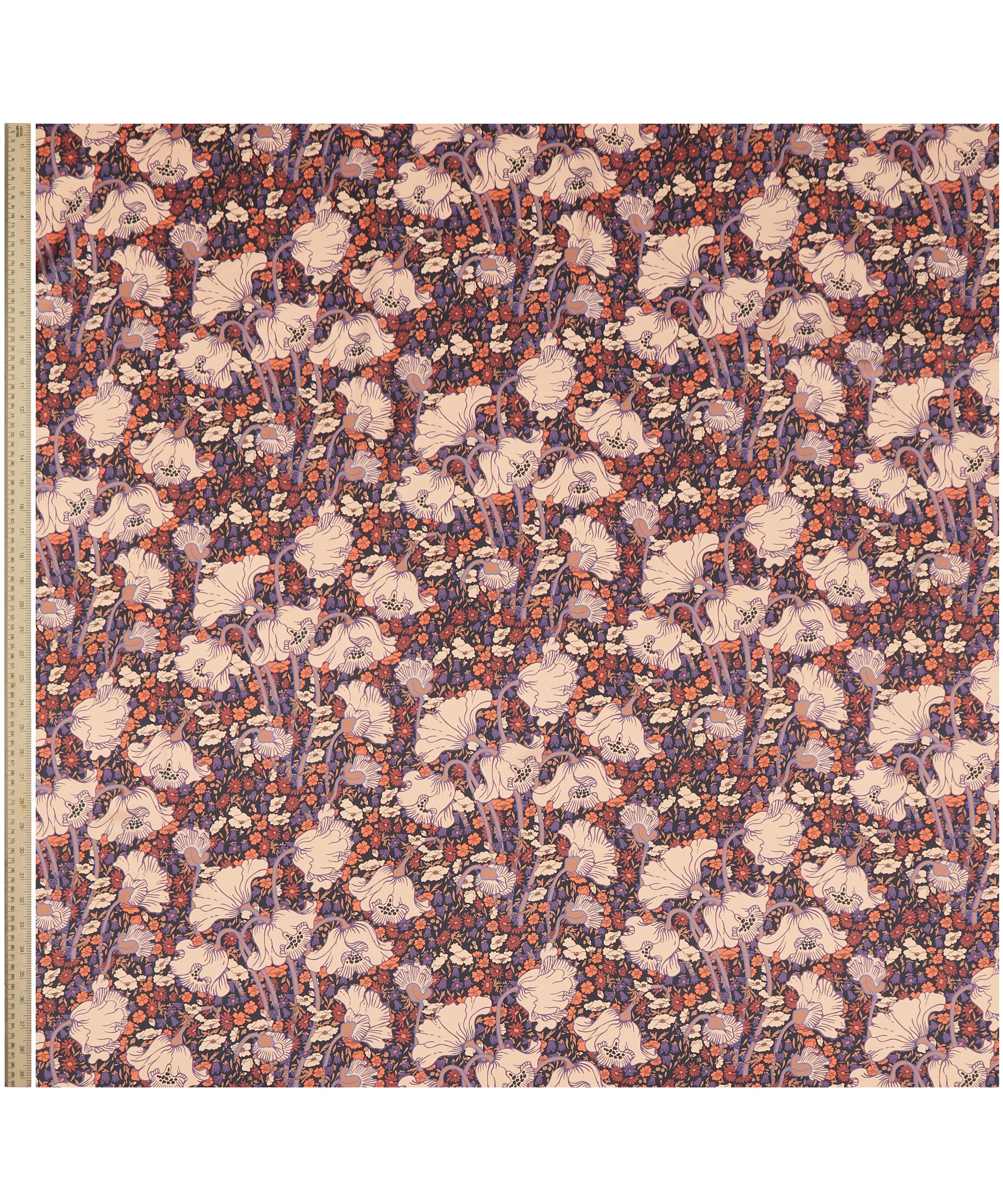 Liberty Fabrics - Clementina Poppy Silk Satin image number 1