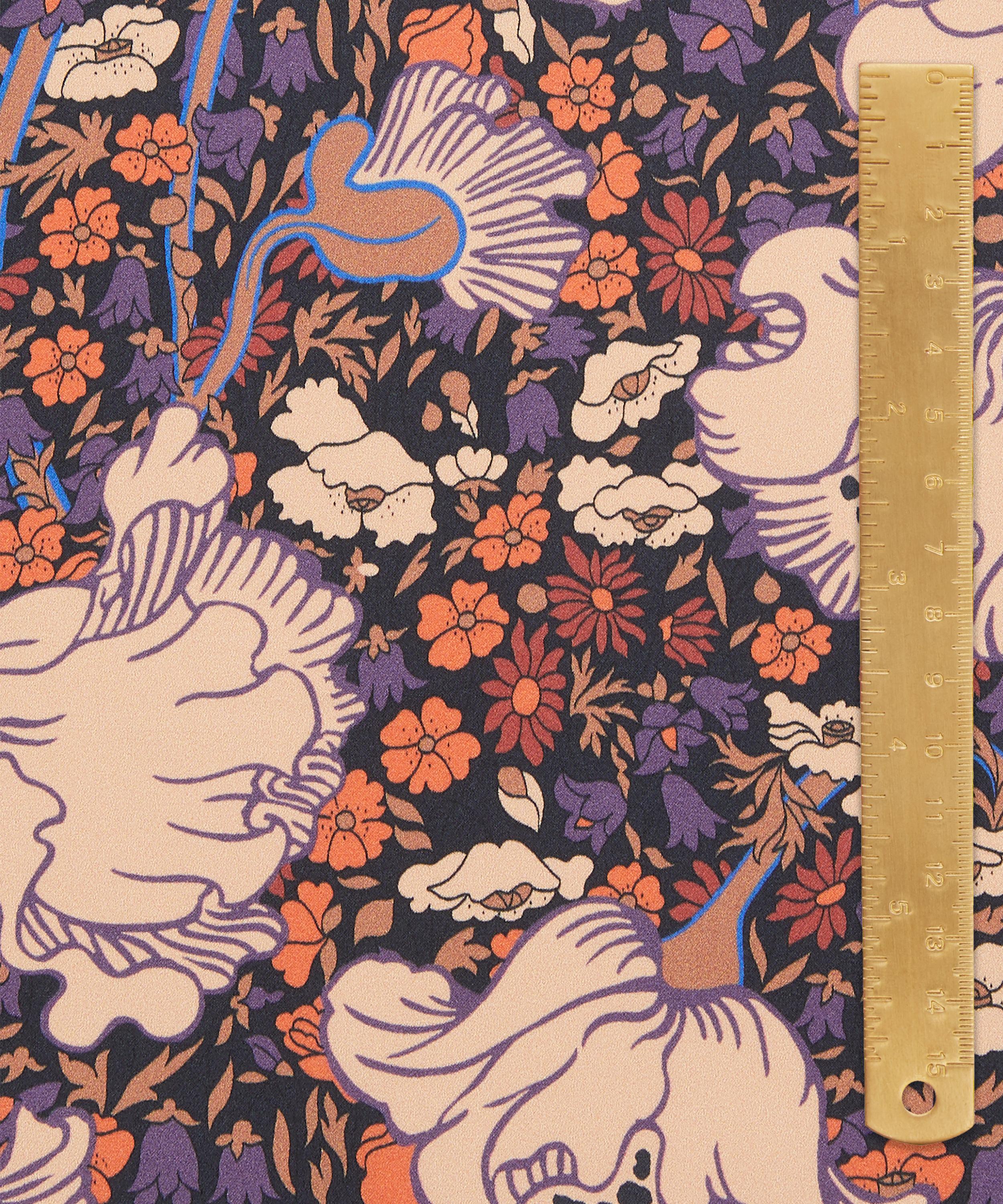 Liberty Fabrics - Clementina Poppy Silk Satin image number 4
