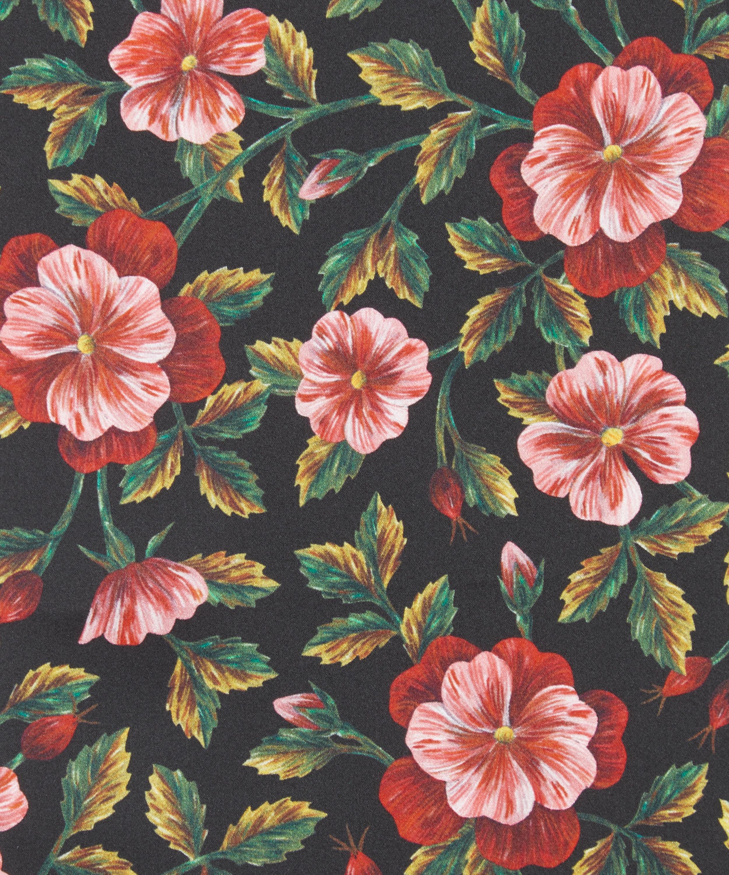 Liberty Fabrics - Embroidered Botanical Silk Satin image number 0