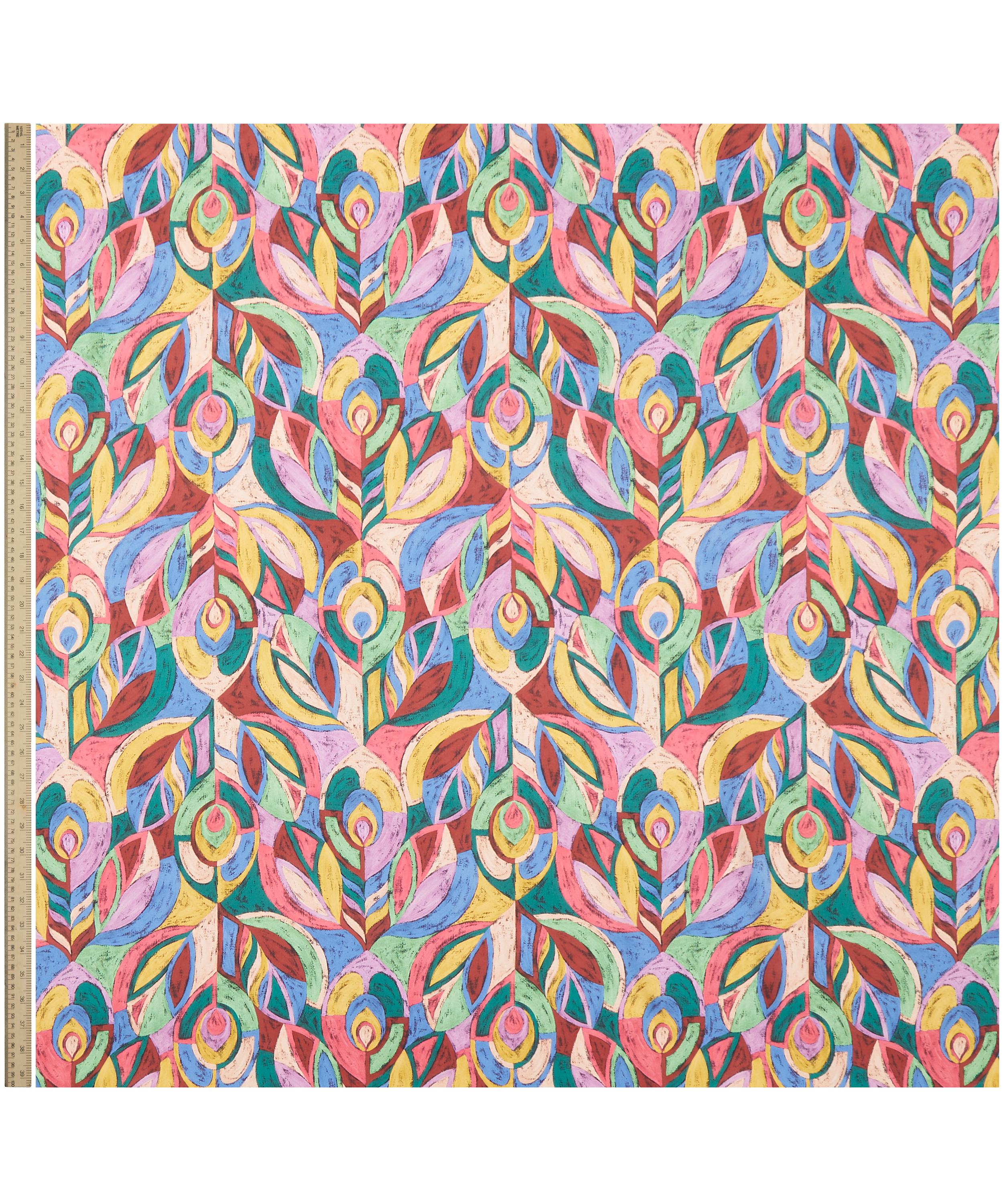 Liberty Fabrics - Pastel Peacock Silk Satin image number 1
