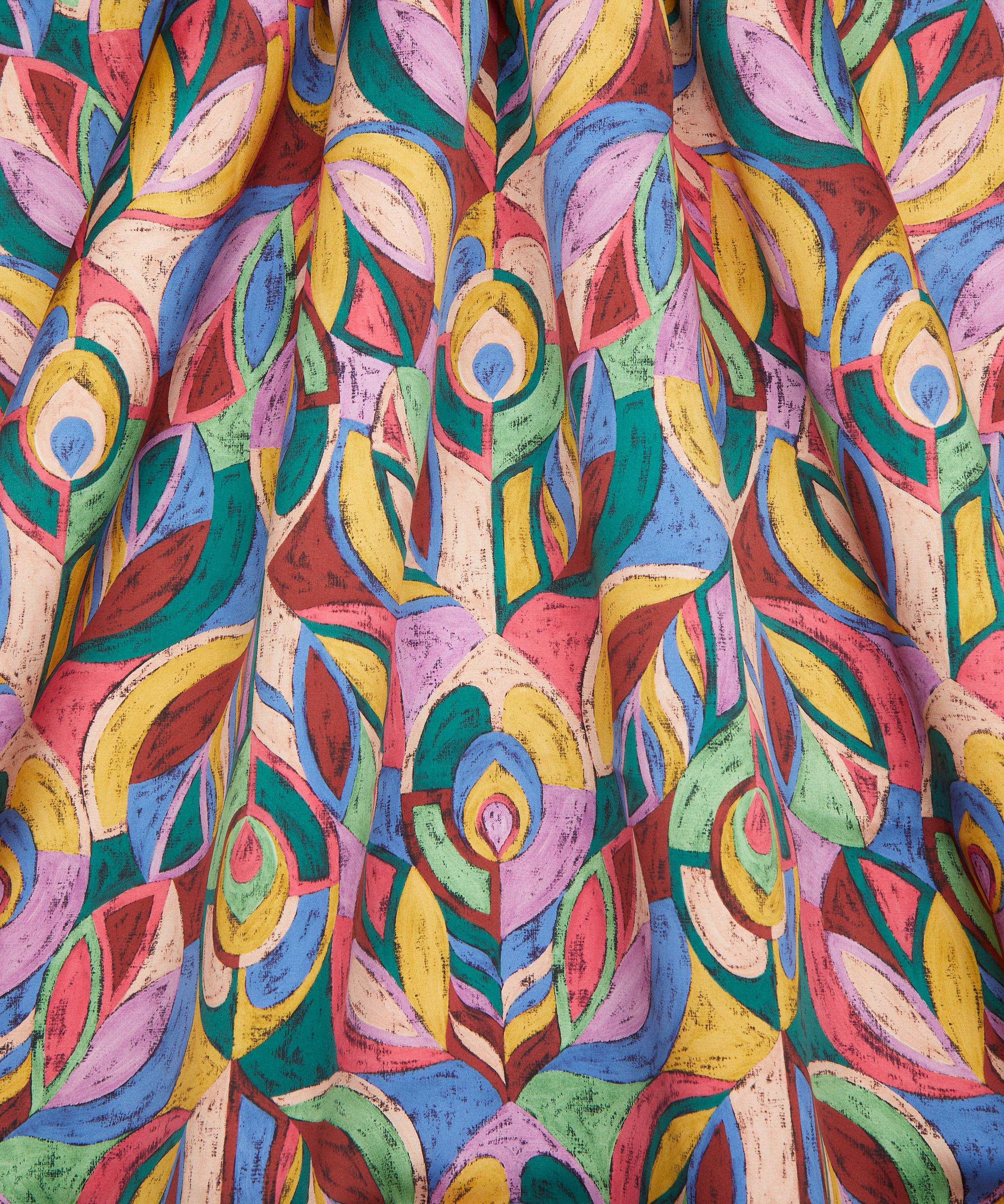 Liberty Fabrics - Pastel Peacock Silk Satin image number 2