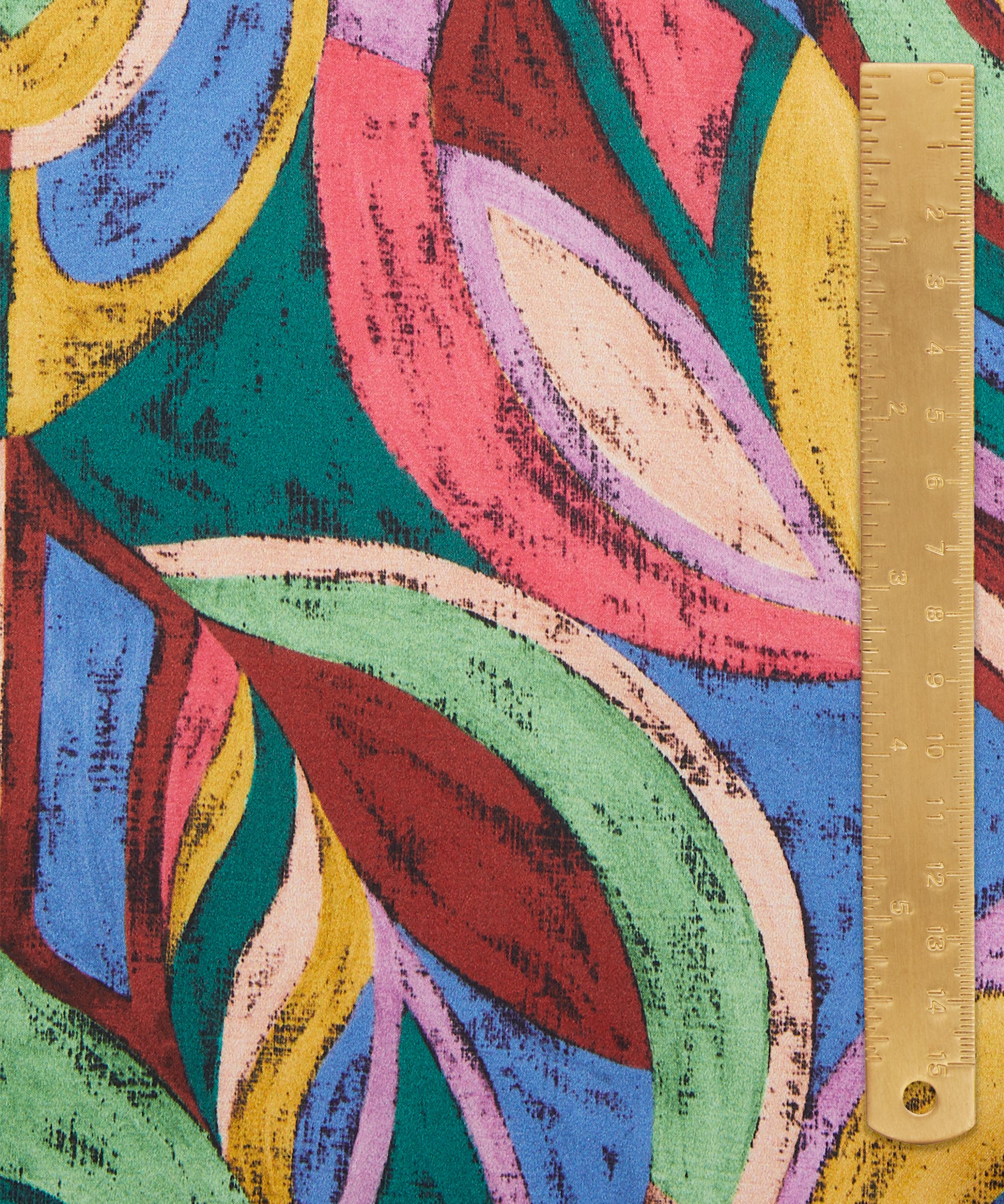 Liberty Fabrics - Pastel Peacock Silk Satin image number 4