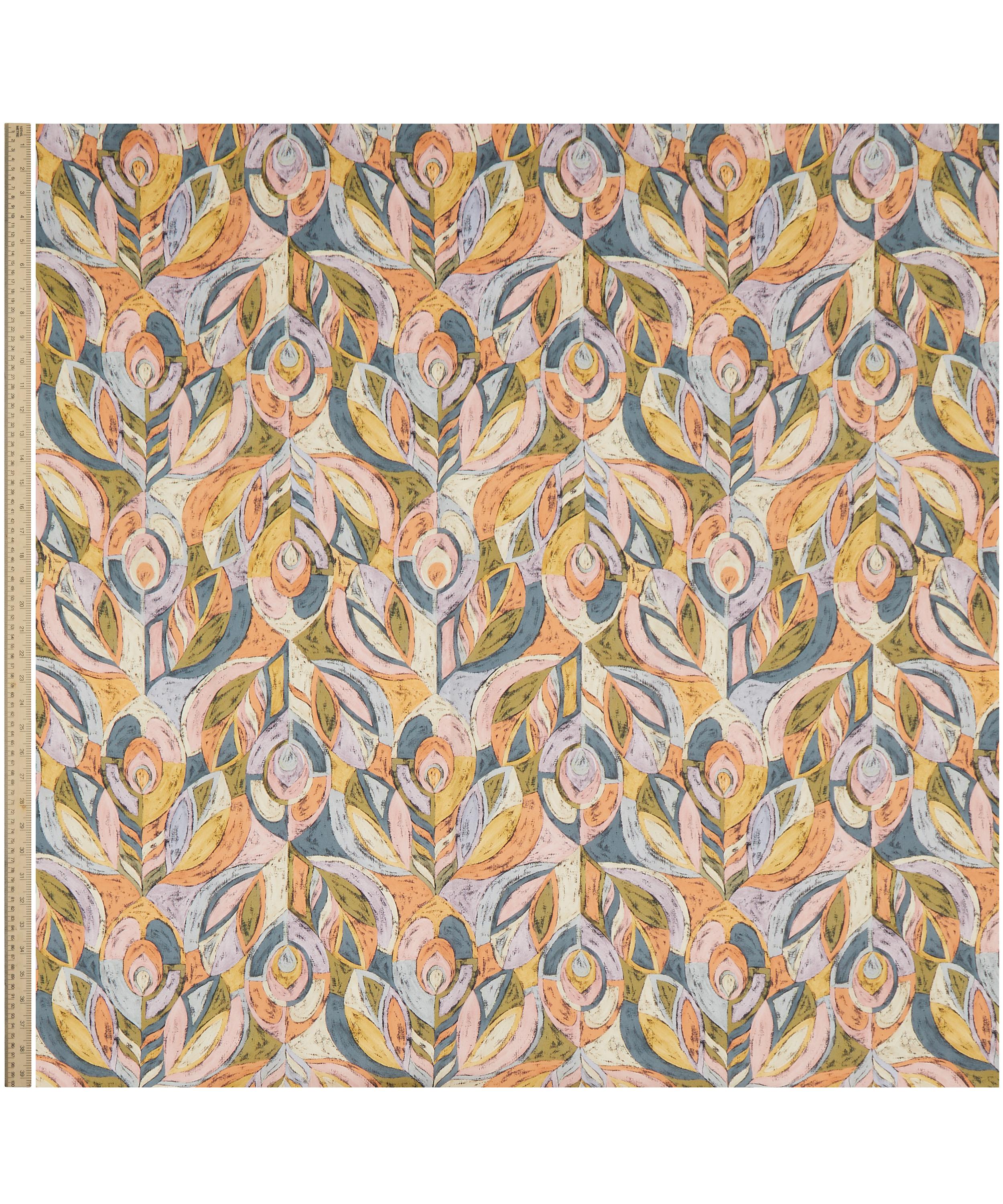 Liberty Fabrics - Pastel Peacock Silk Satin image number 1