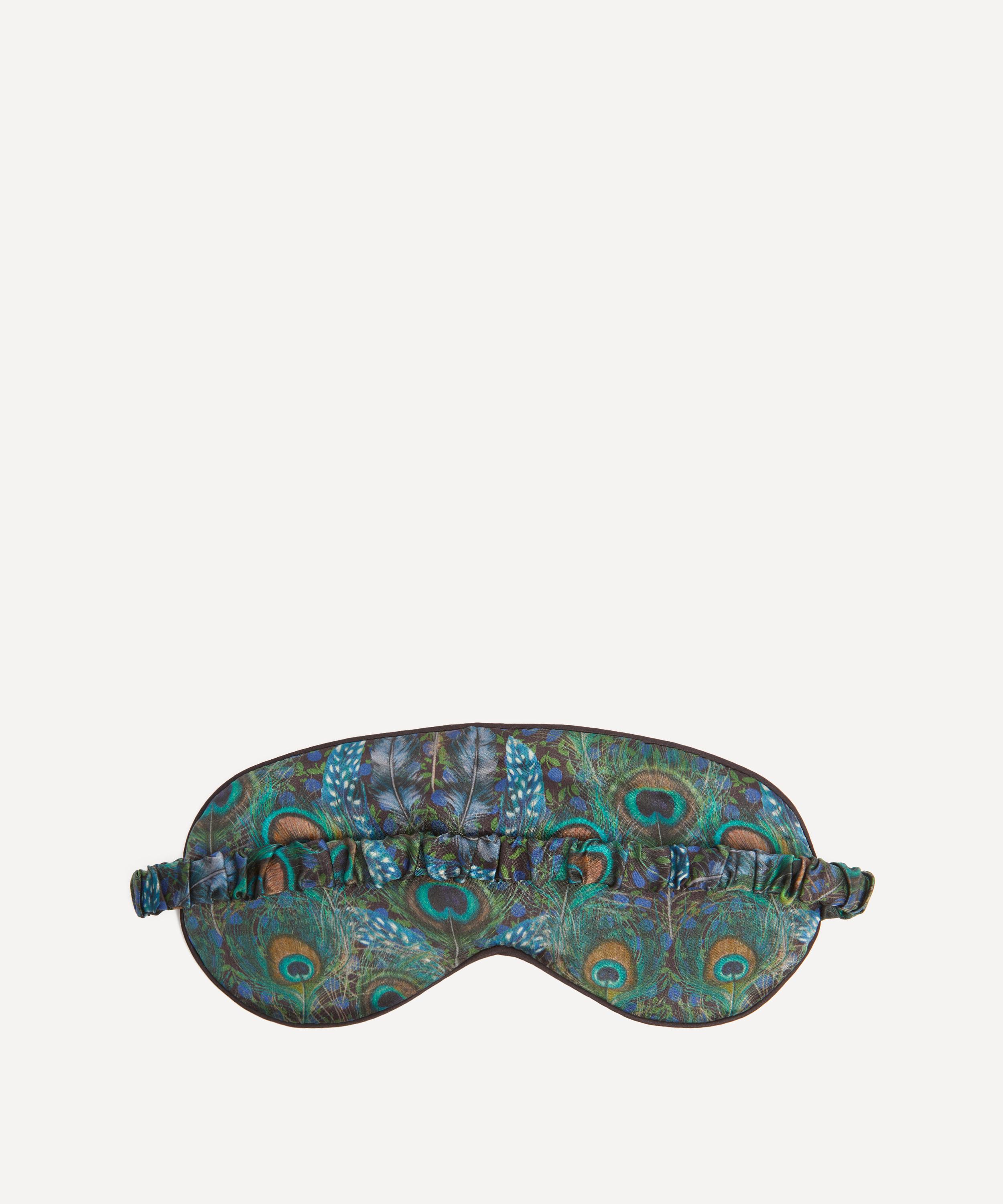 Liberty - Peacock Manor Silk Satin Eye Mask image number 1
