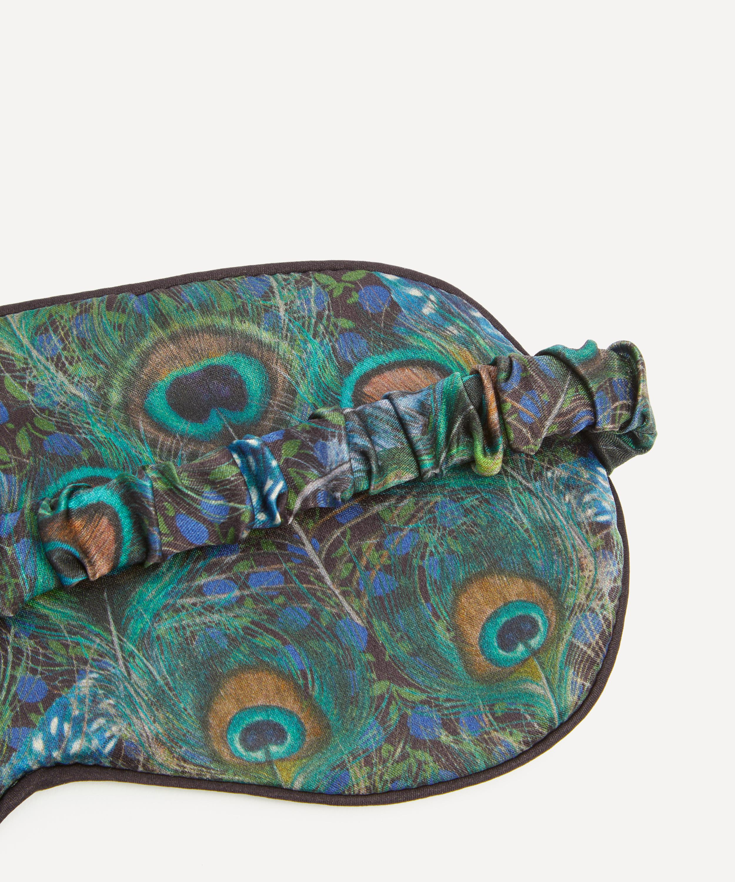Liberty - Peacock Manor Silk Satin Eye Mask image number 2