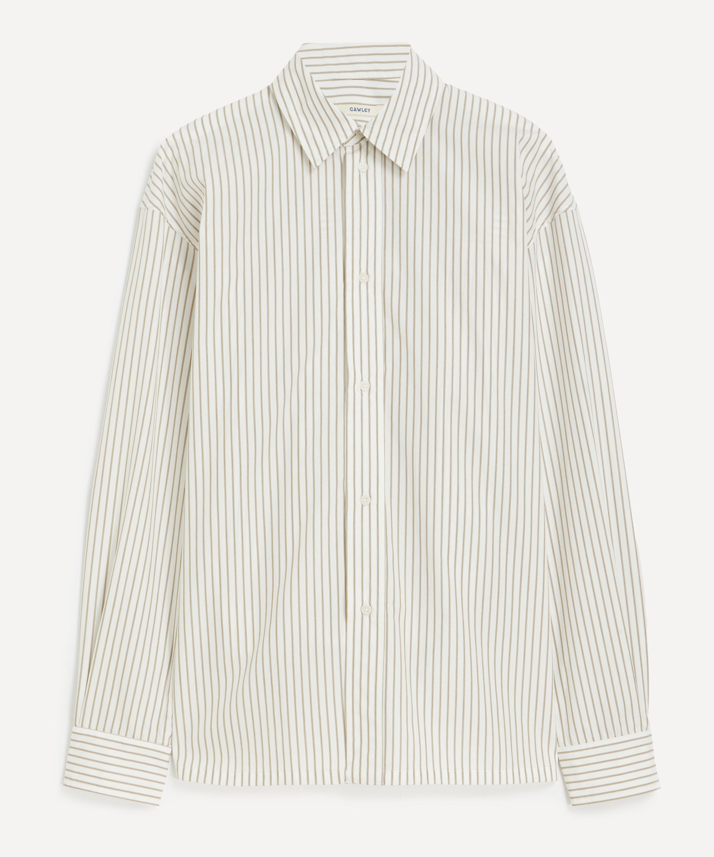 CAWLEY - Japanese Striped Cotton Players Shirt image number 0