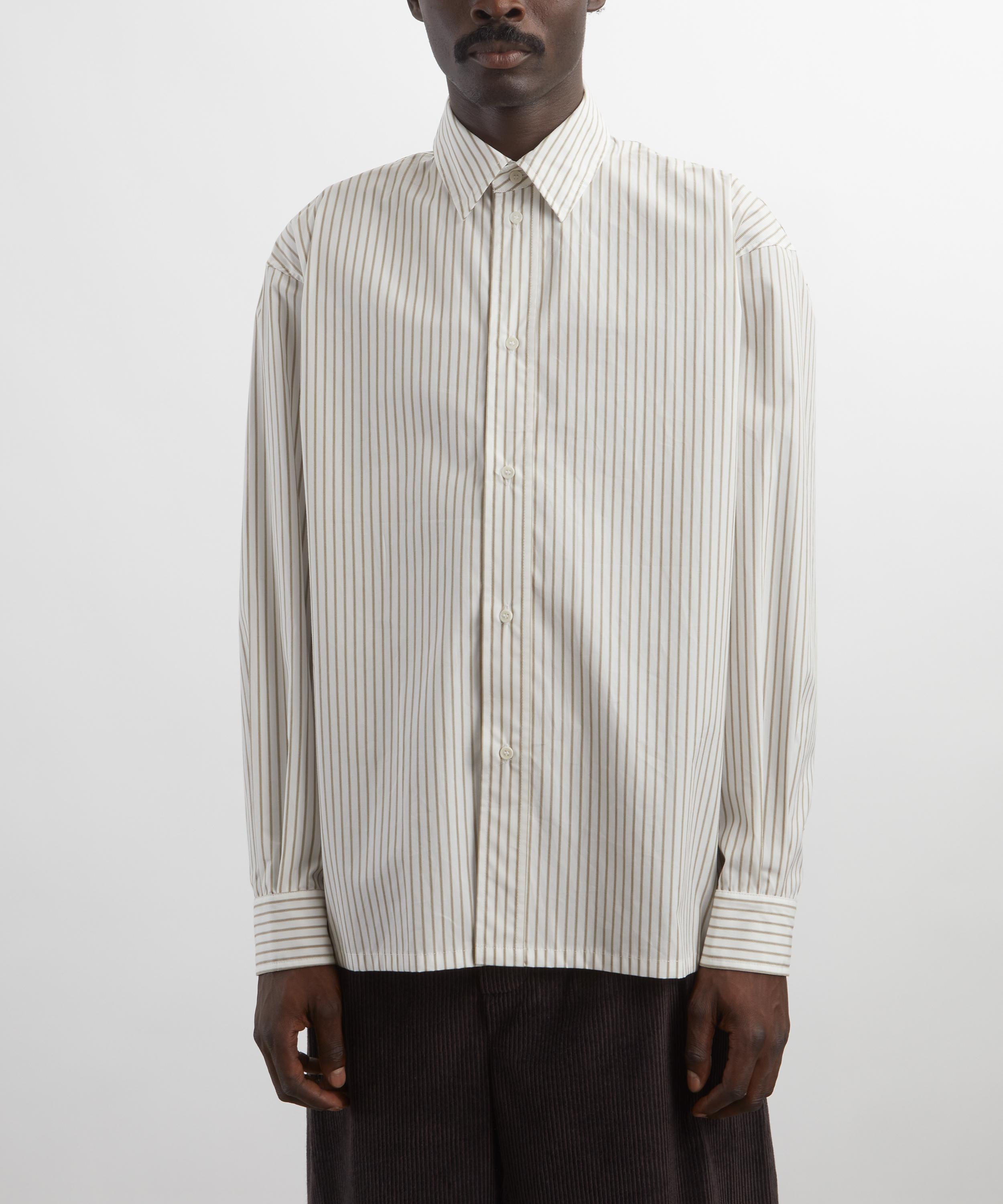 CAWLEY - Japanese Striped Cotton Players Shirt image number 2