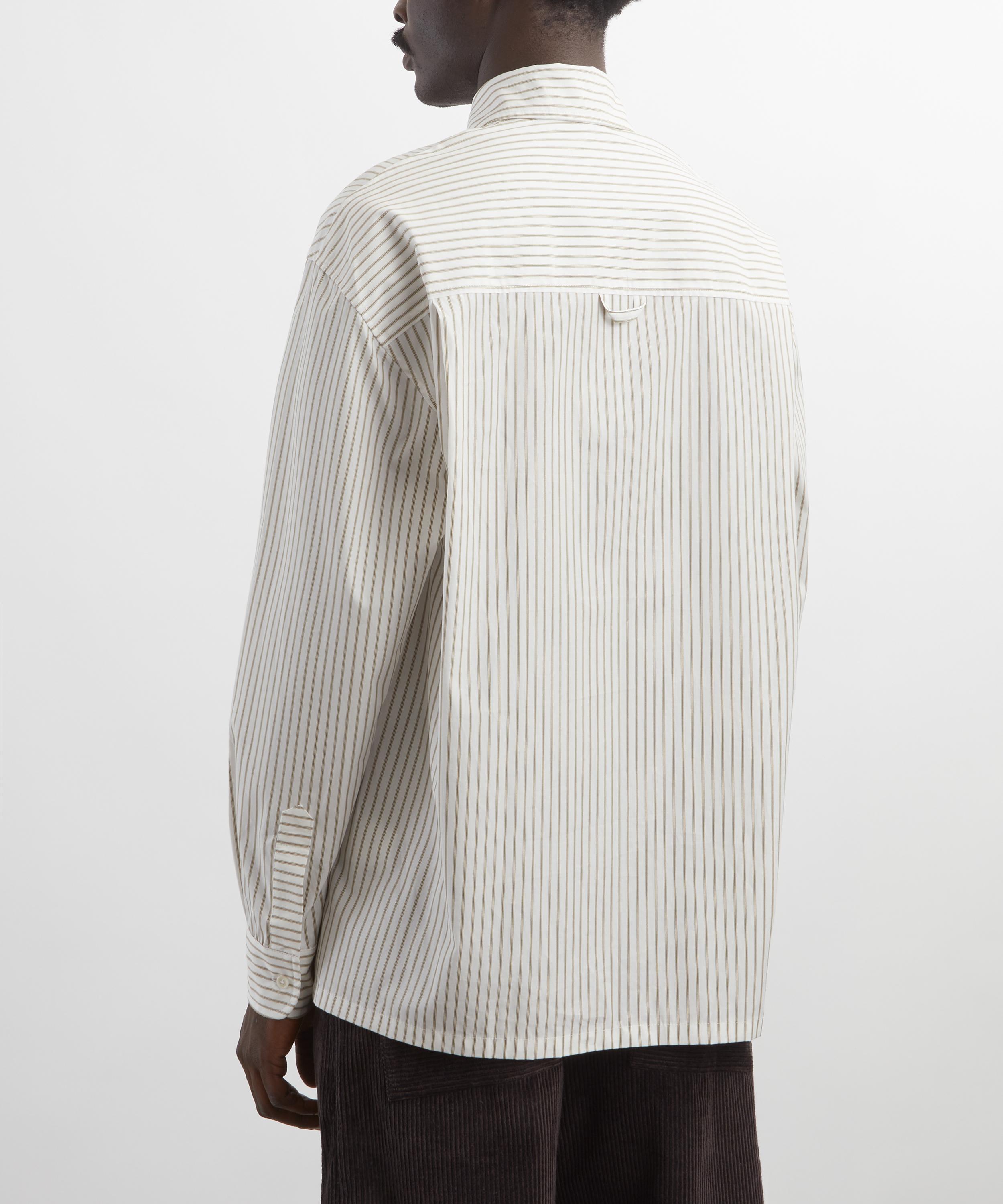 CAWLEY - Japanese Striped Cotton Players Shirt image number 3
