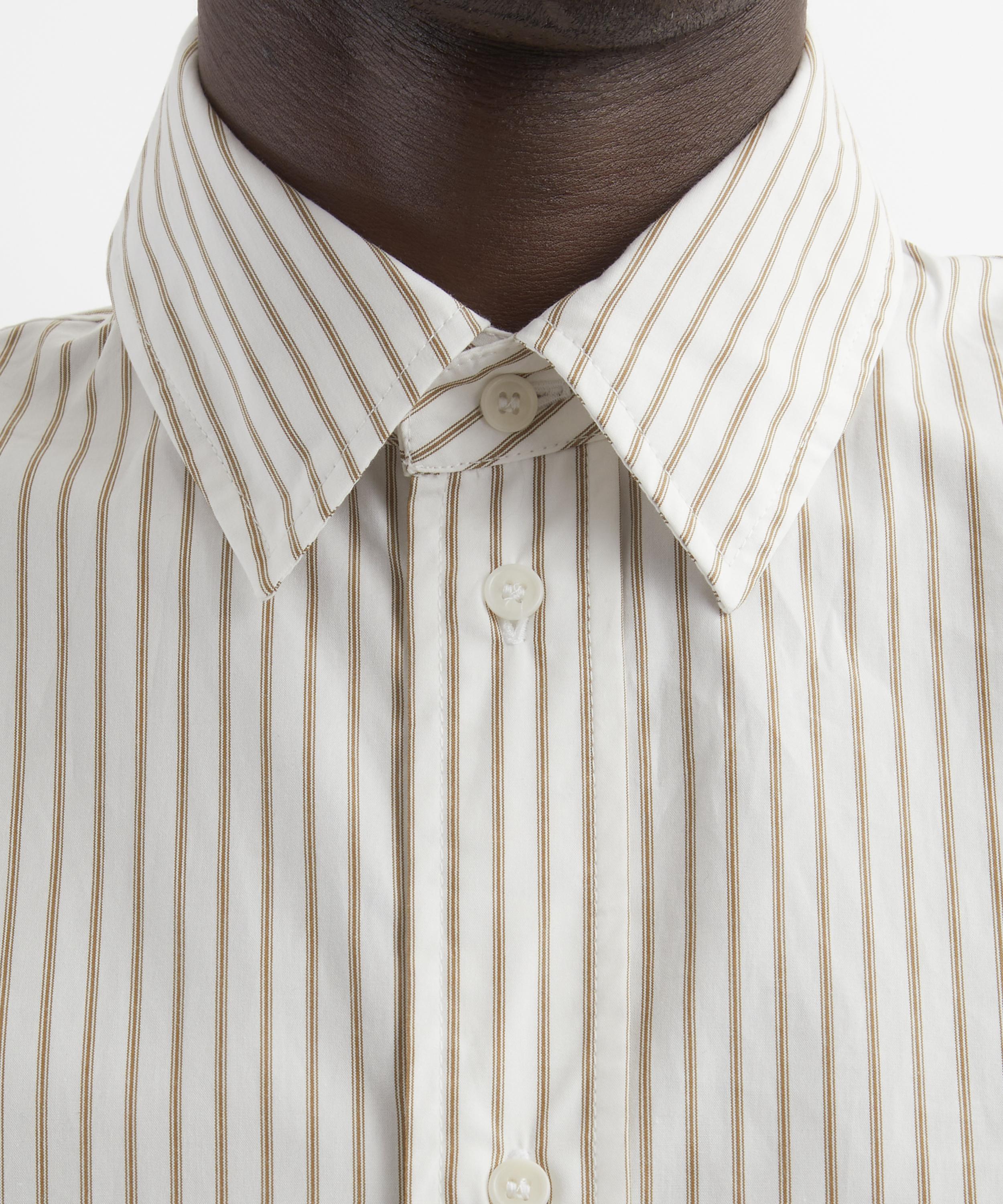 CAWLEY - Japanese Striped Cotton Players Shirt image number 4