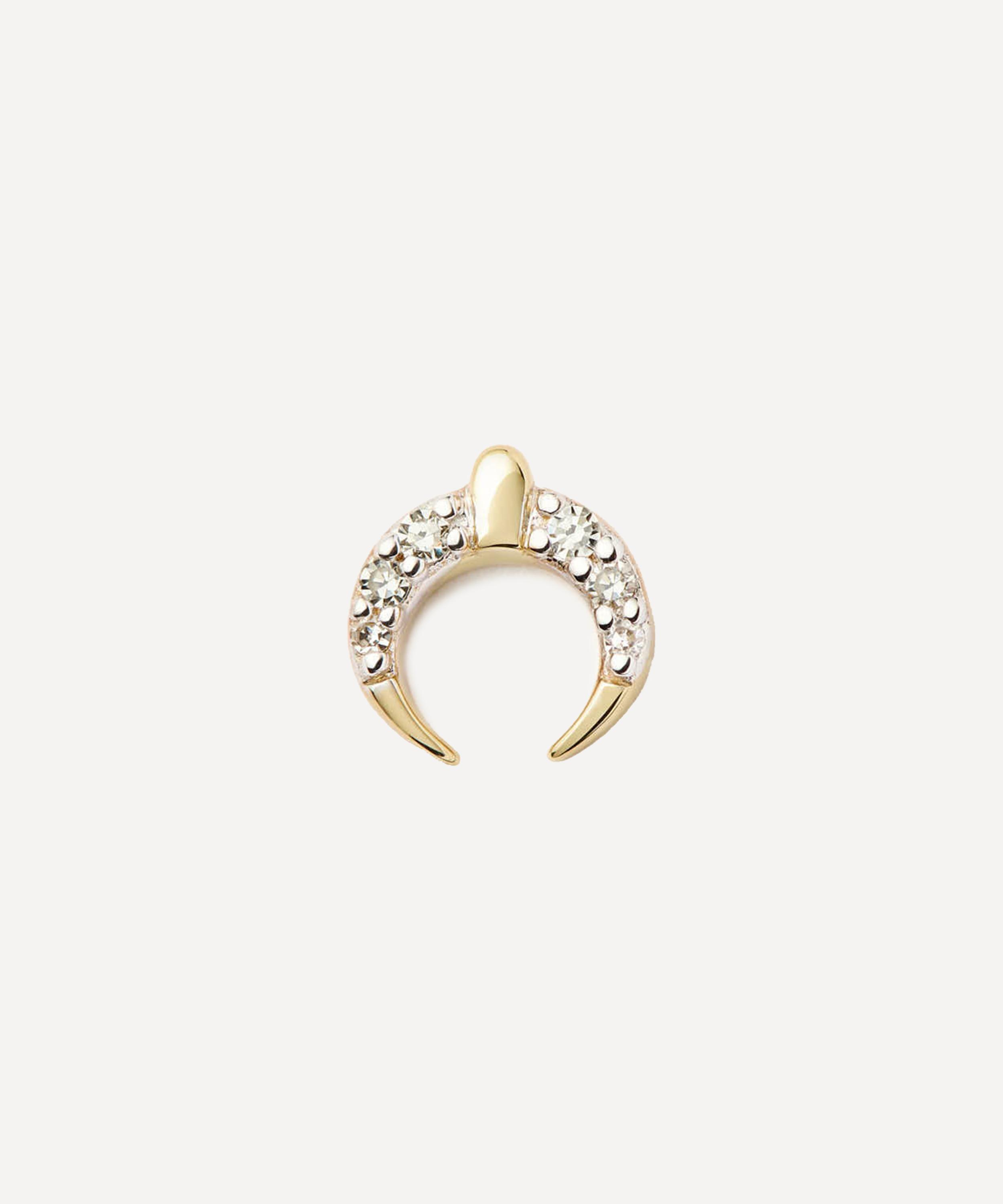 Missoma - X Lucy Williams 14ct Gold Horn Single Stud Earring