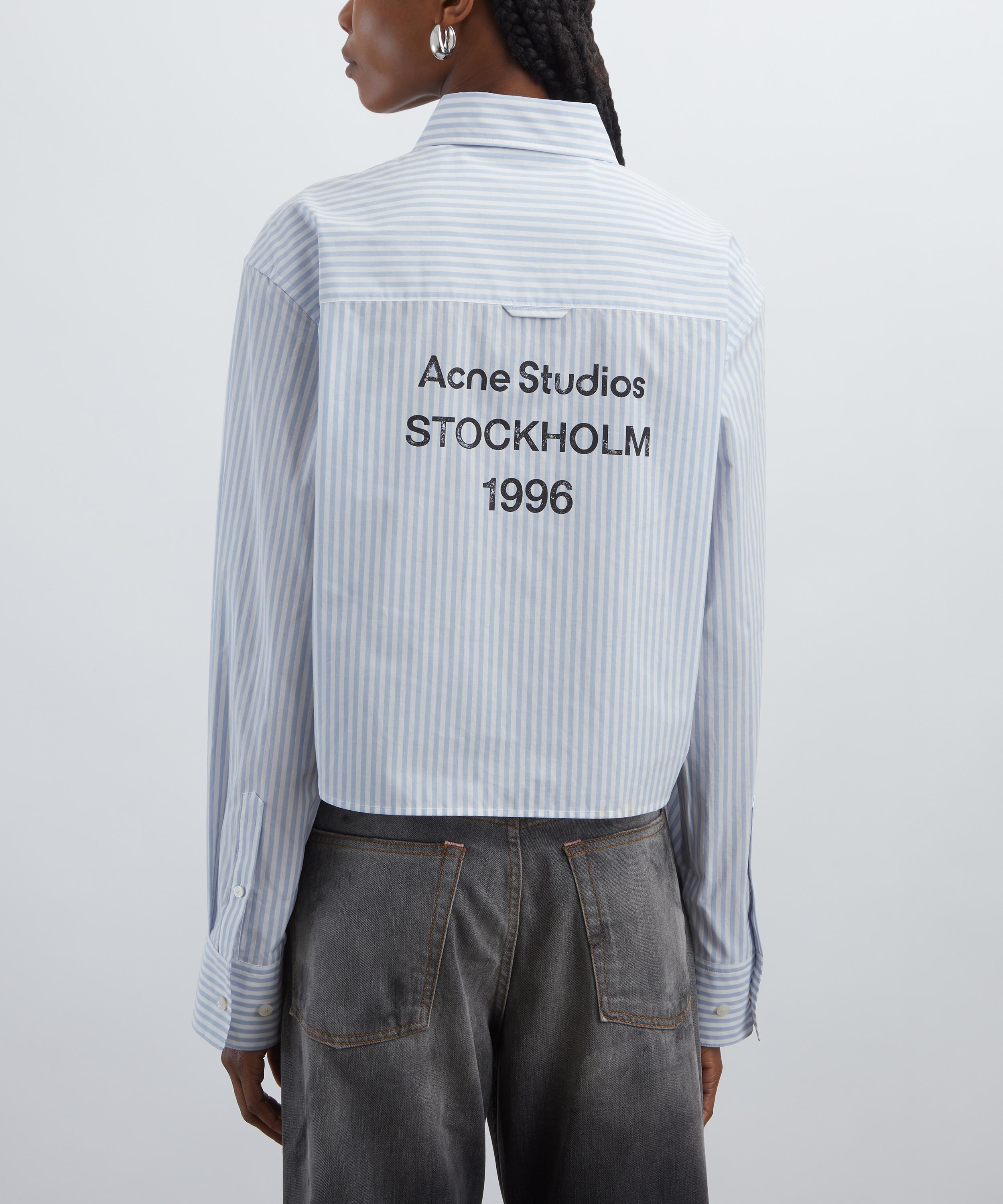 Acne Studios - Button-Up Logo Stamp Shirt  image number 3