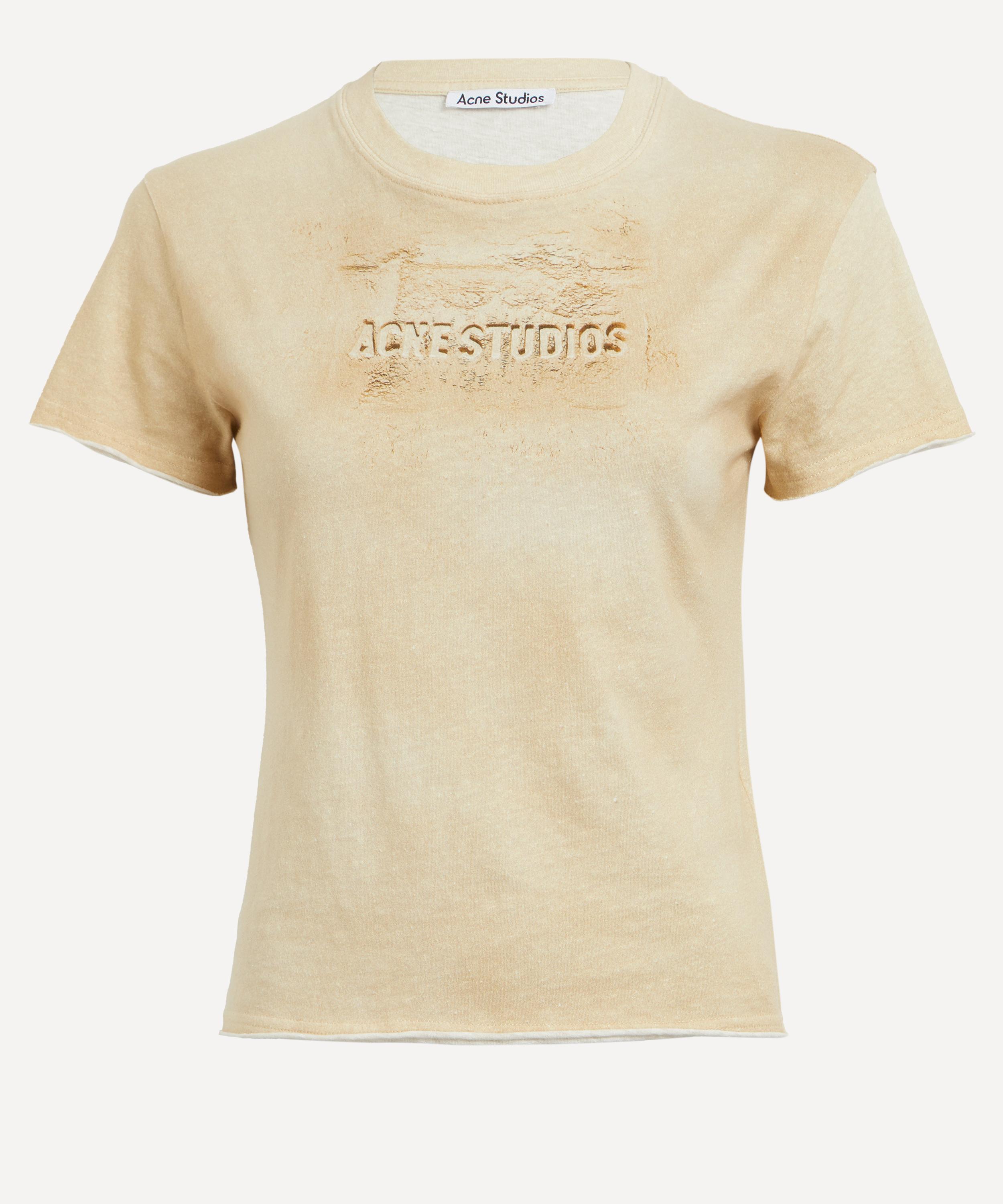 Acne Studios - Sand Beige Branded T-Shirt 