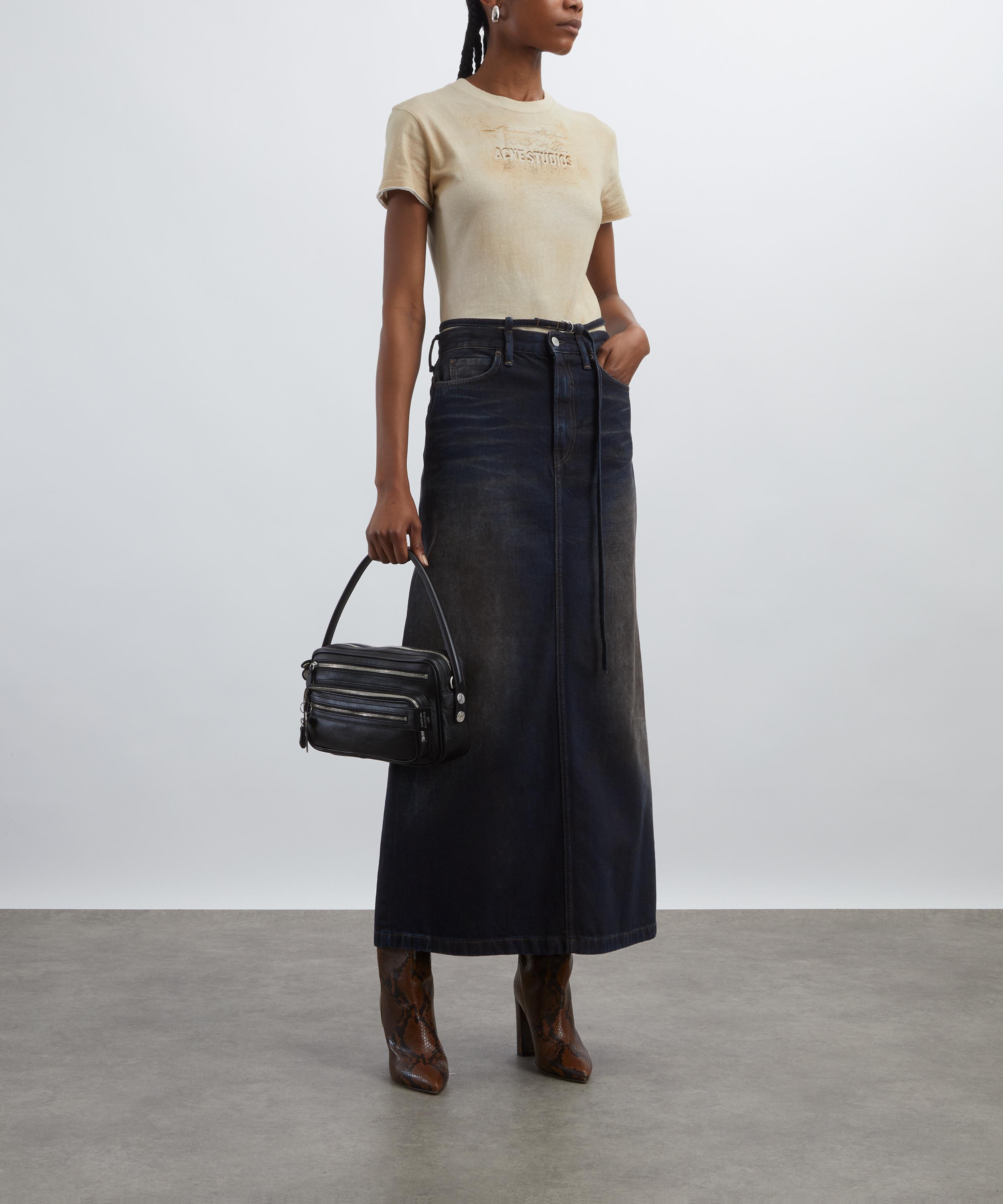 Acne Studios - Sand Beige Branded T-Shirt  image number 1