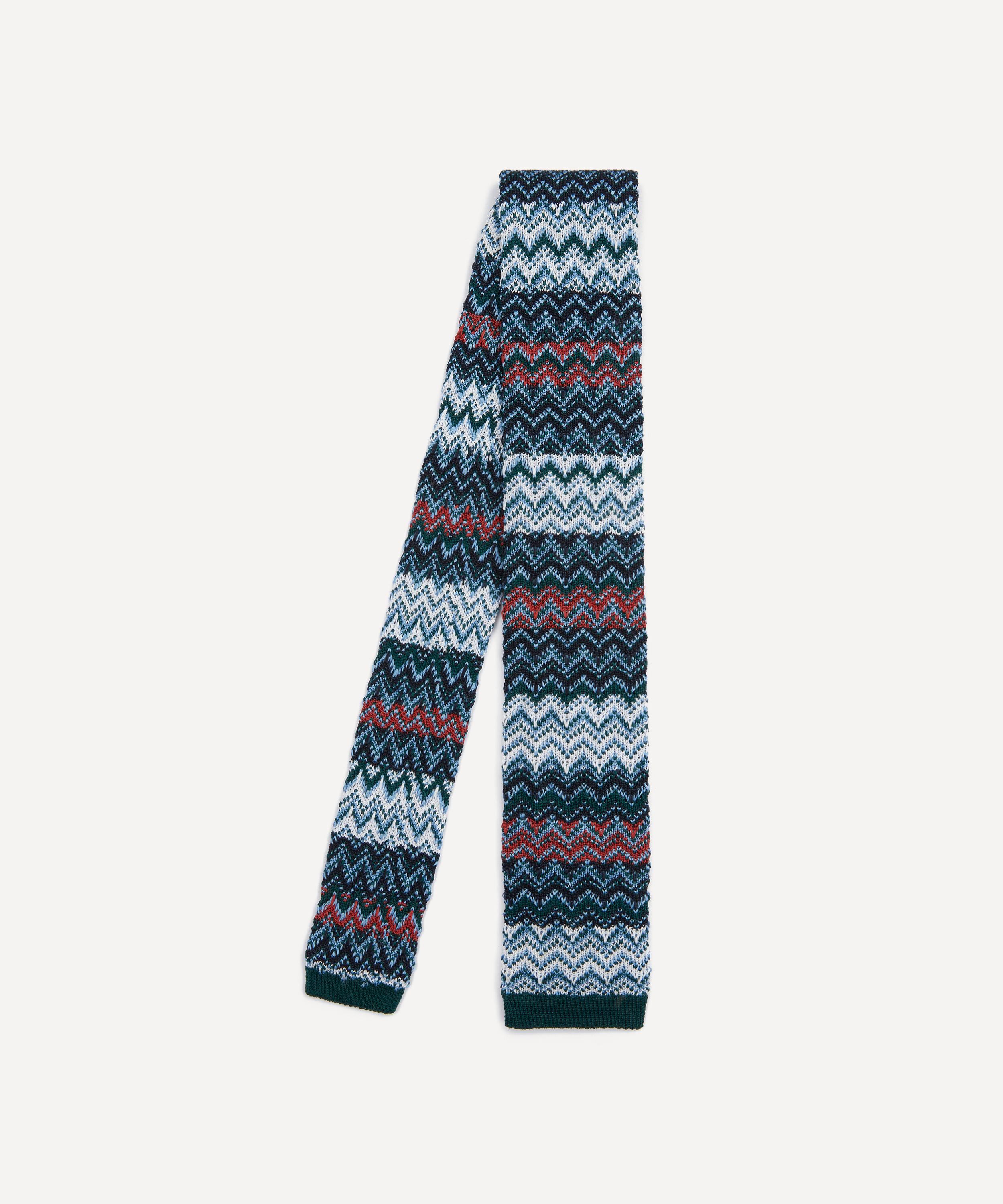 Missoni - Blue-Multi Knitted Tie image number 0