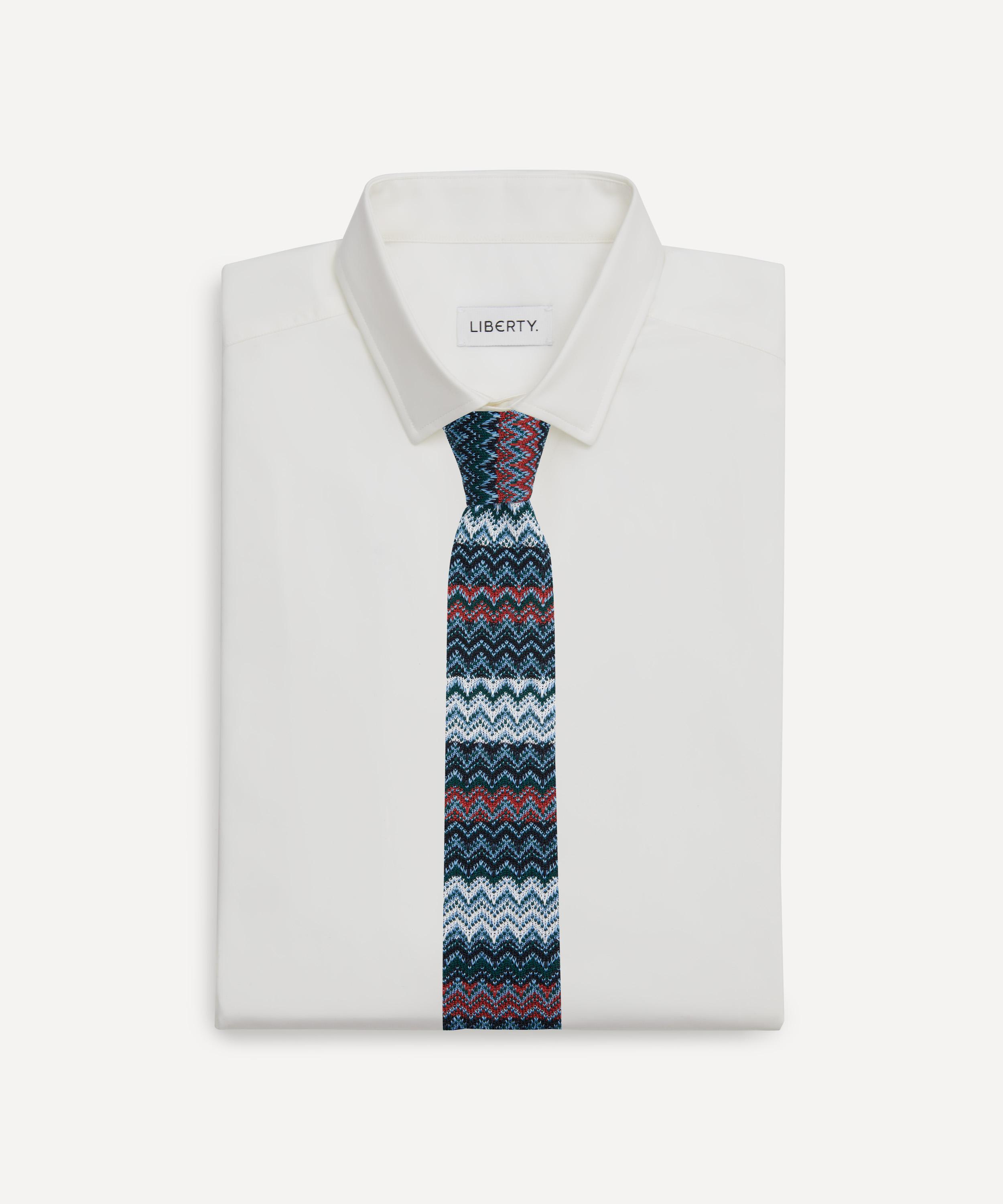 Missoni - Blue-Multi Knitted Tie image number 1