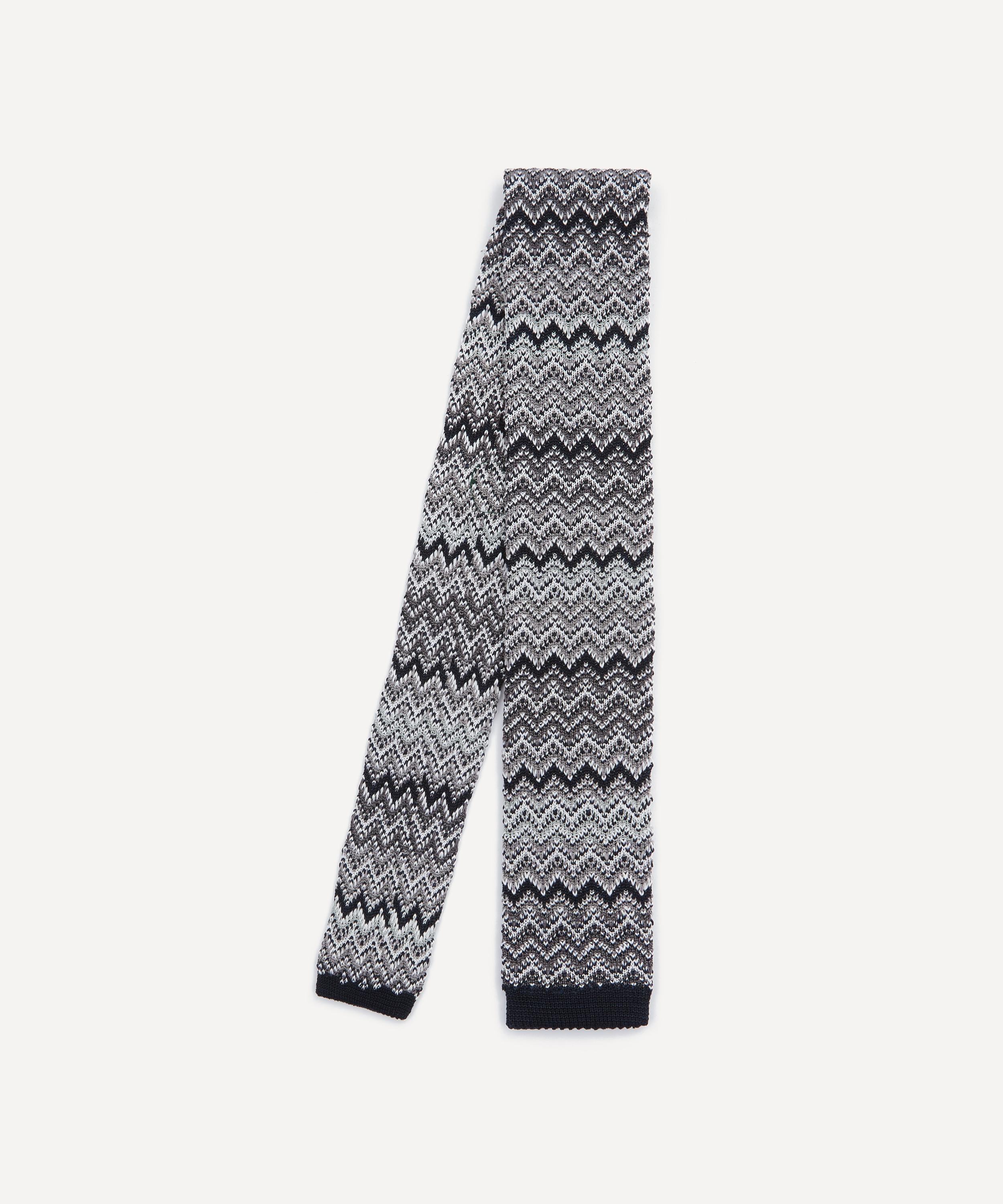Missoni - Grey Knitted Tie image number 0