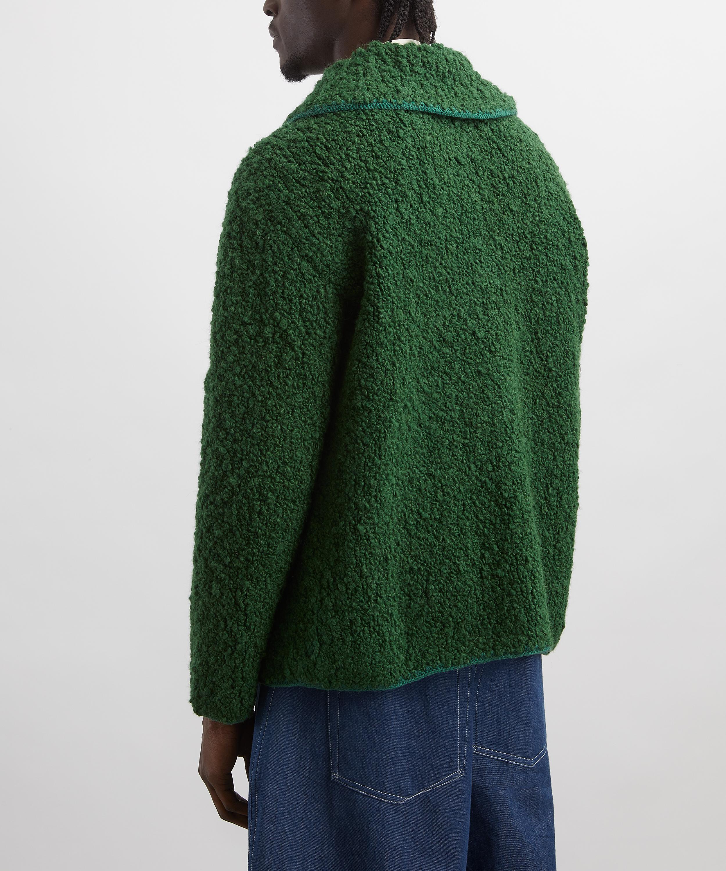 Bode - Green Boucl&eacute; Moppet Cardigan image number 3