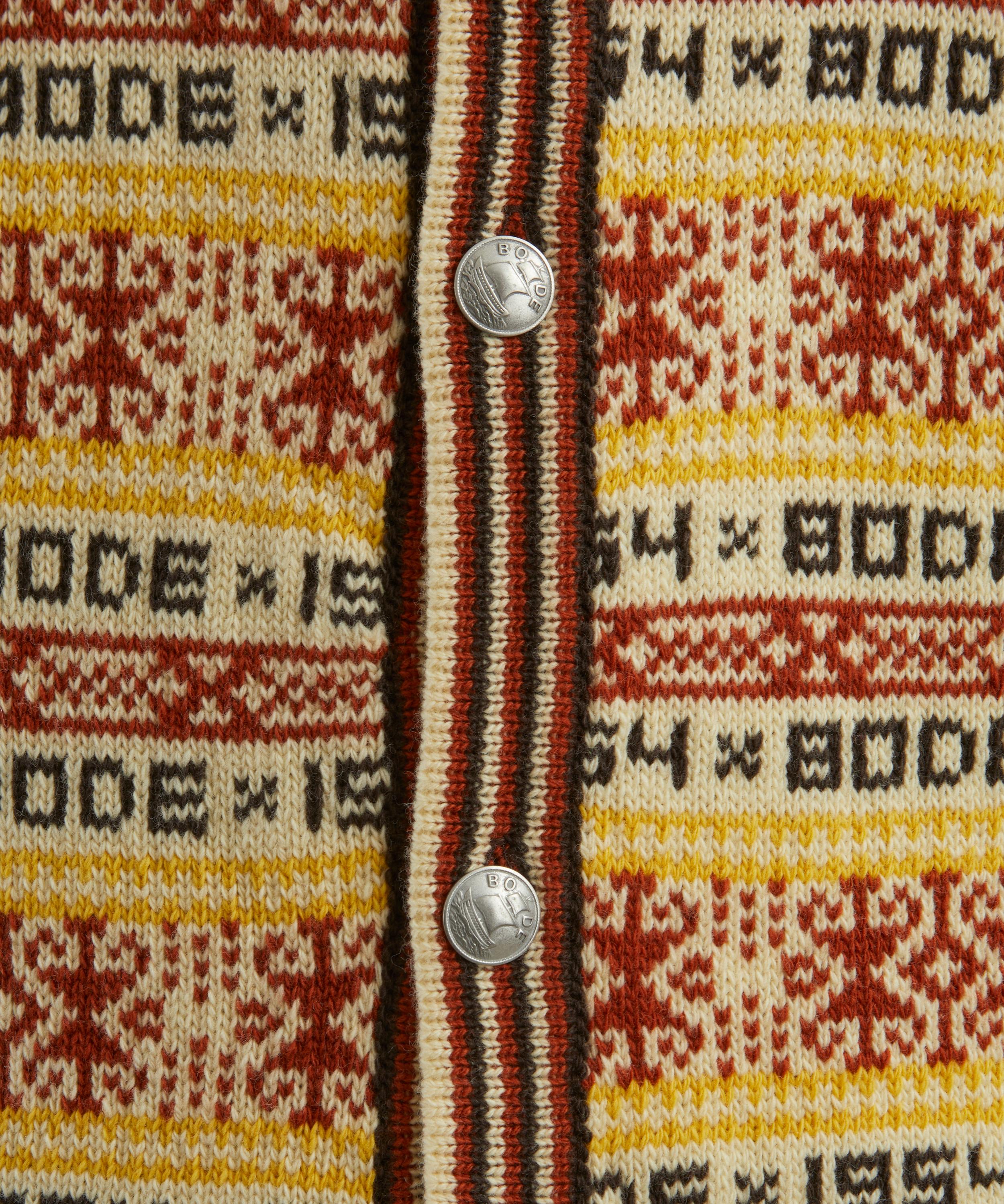 Bode - Marzipan Wool Cardigan image number 4