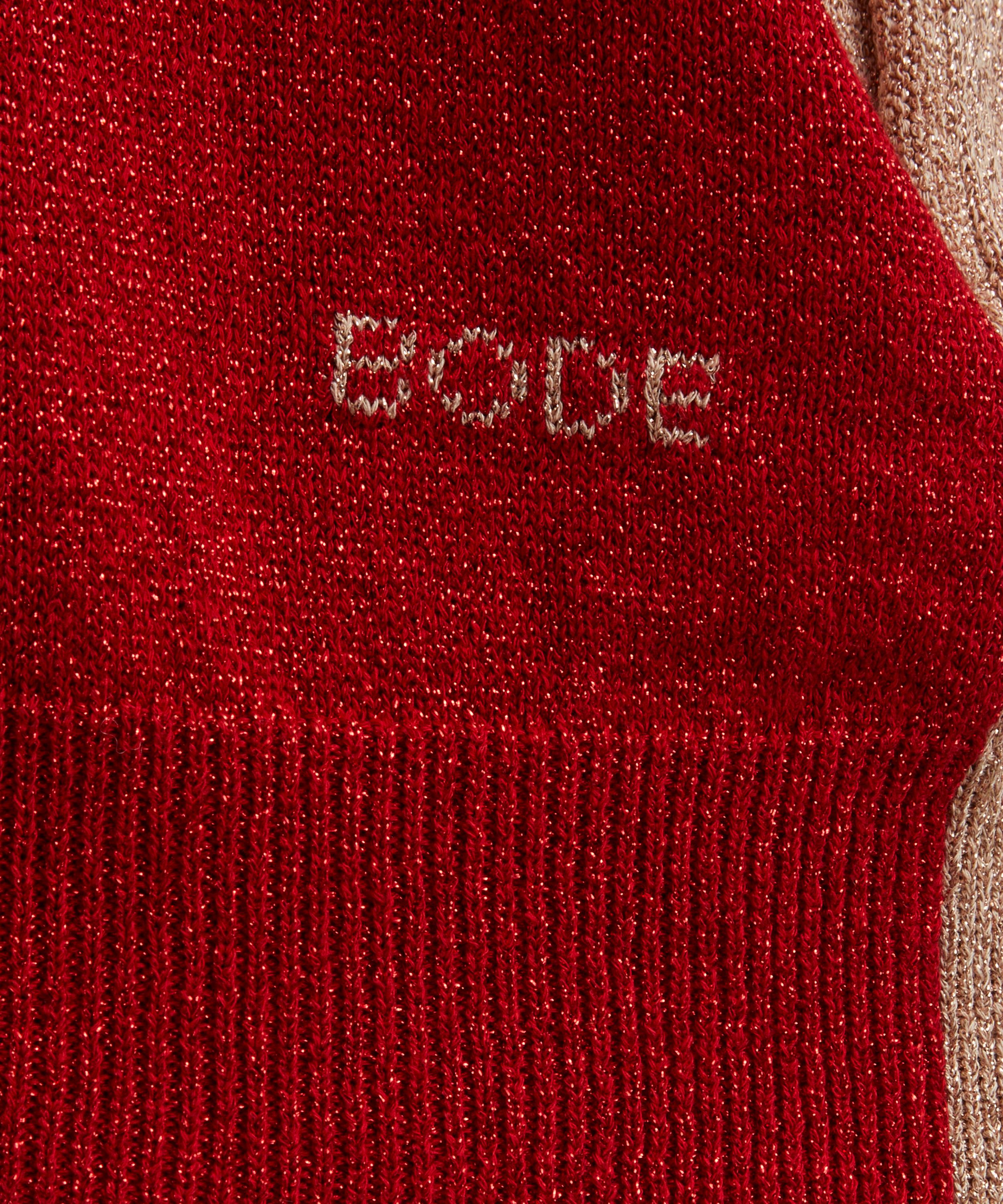 Bode - Lamé Hearts Cardigan image number 4