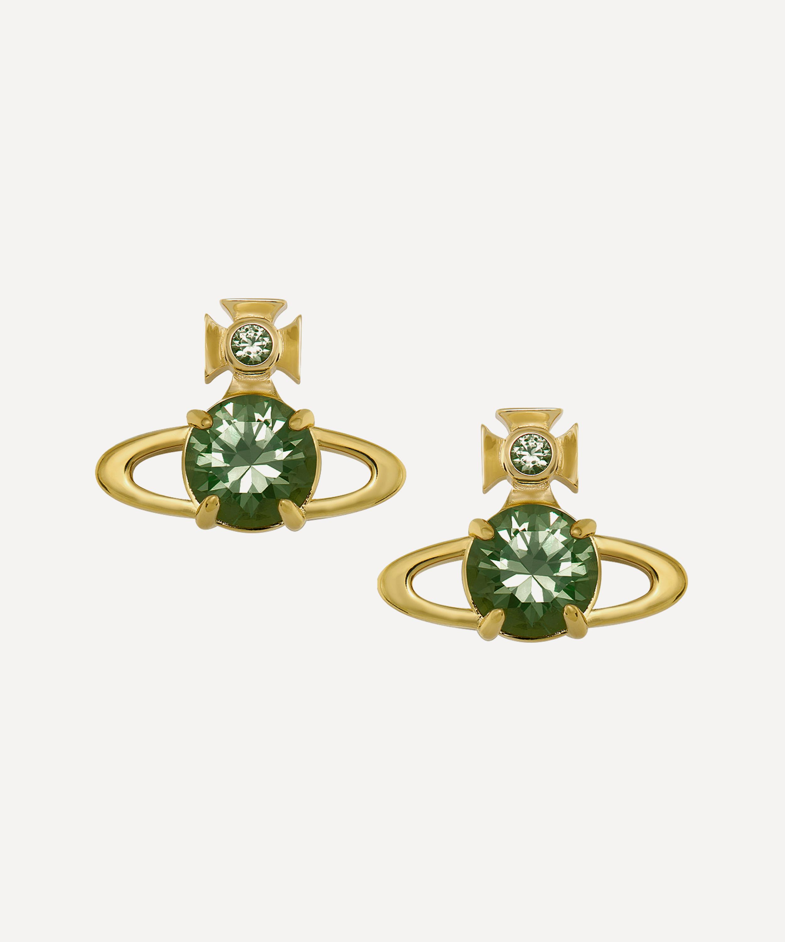 Vivienne Westwood - Gold-Tone Reina Large Stud Earrings image number 0