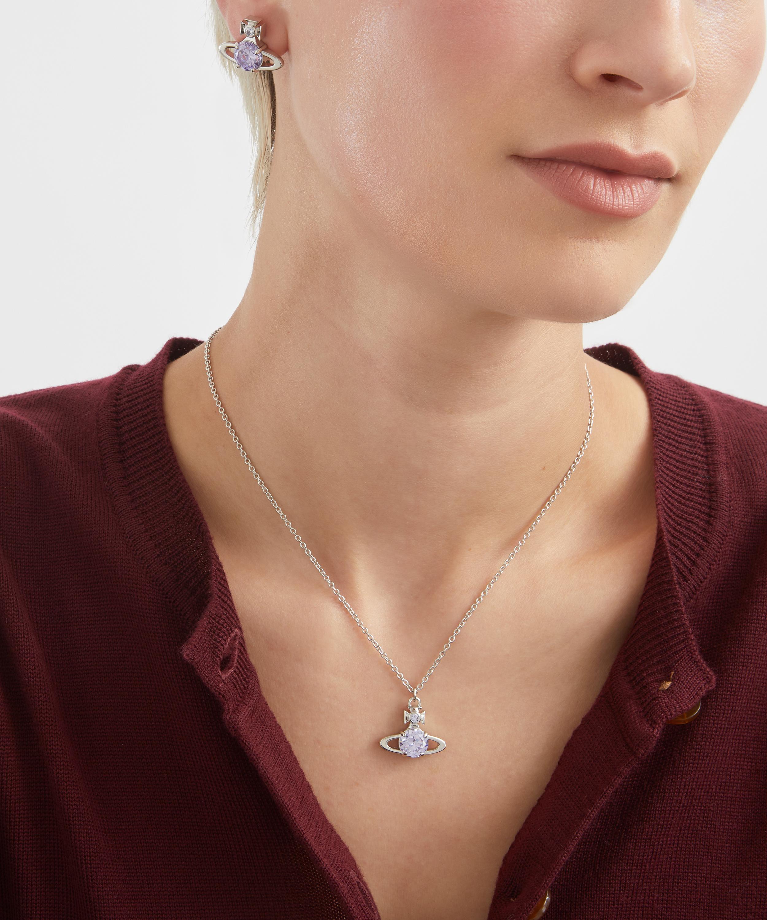 Vivienne Westwood - Platinum-Tone Reina Large Pendant Necklace image number 1