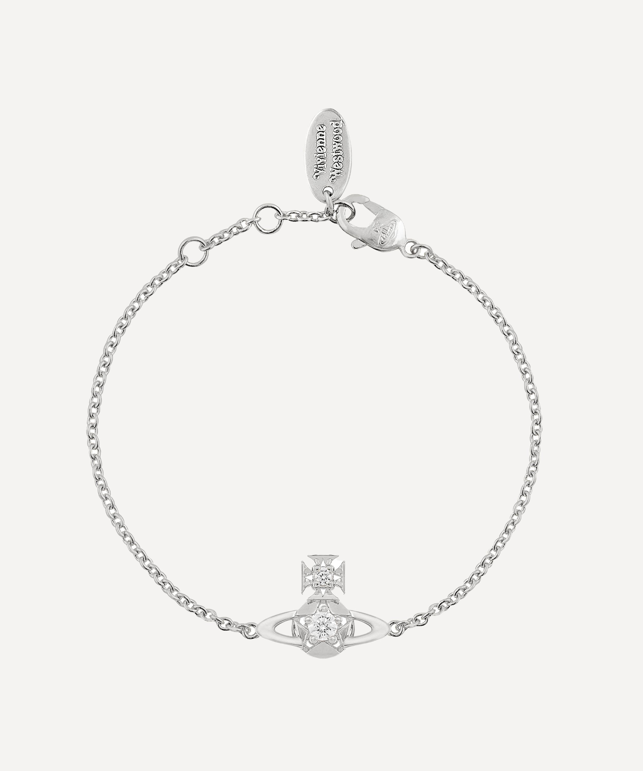 Vivienne Westwood - Platinum-Tone Lee Chain Bracelet image number 0