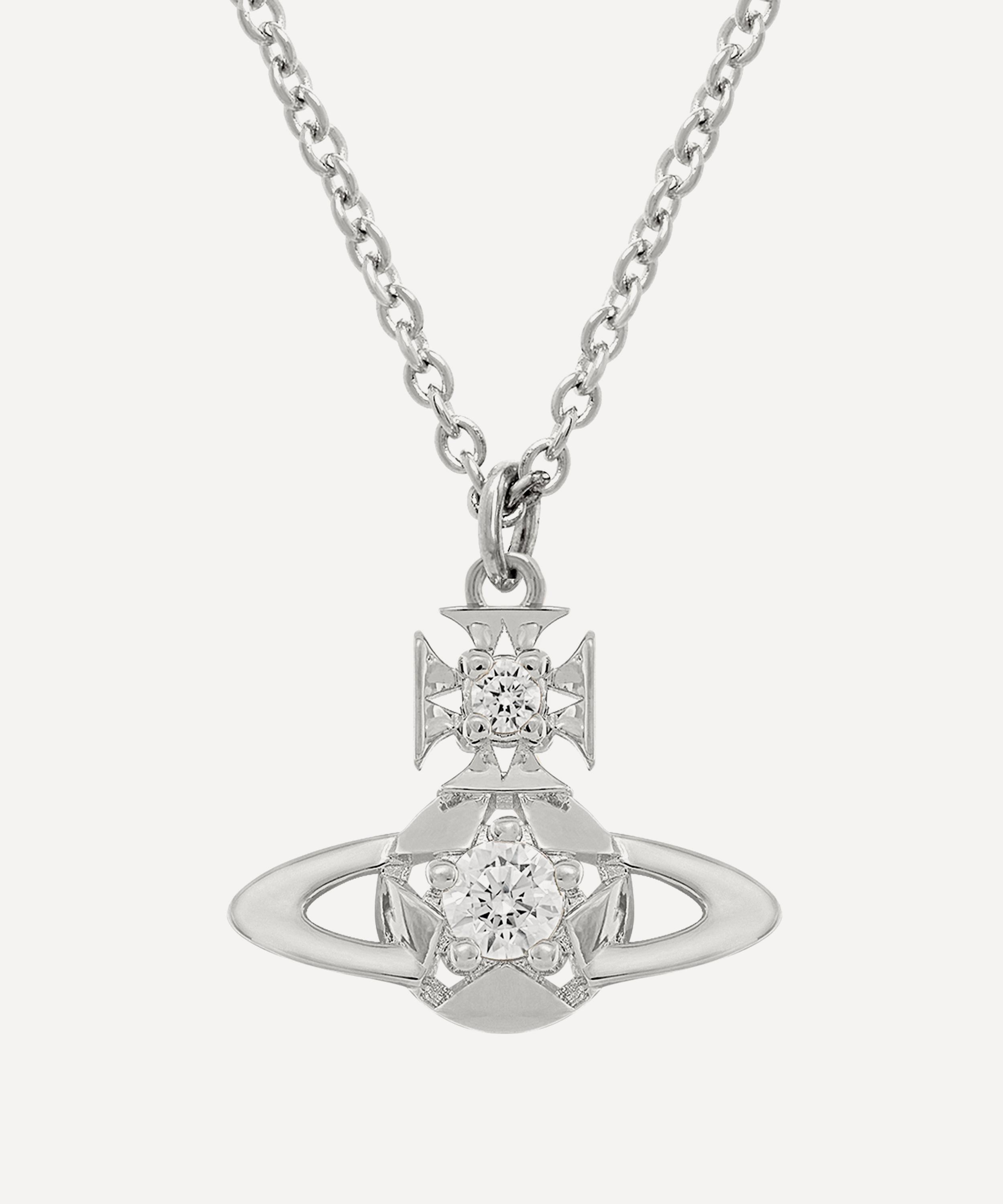 Vivienne Westwood - Platinum-Tone Lee Pendant Necklace image number 0