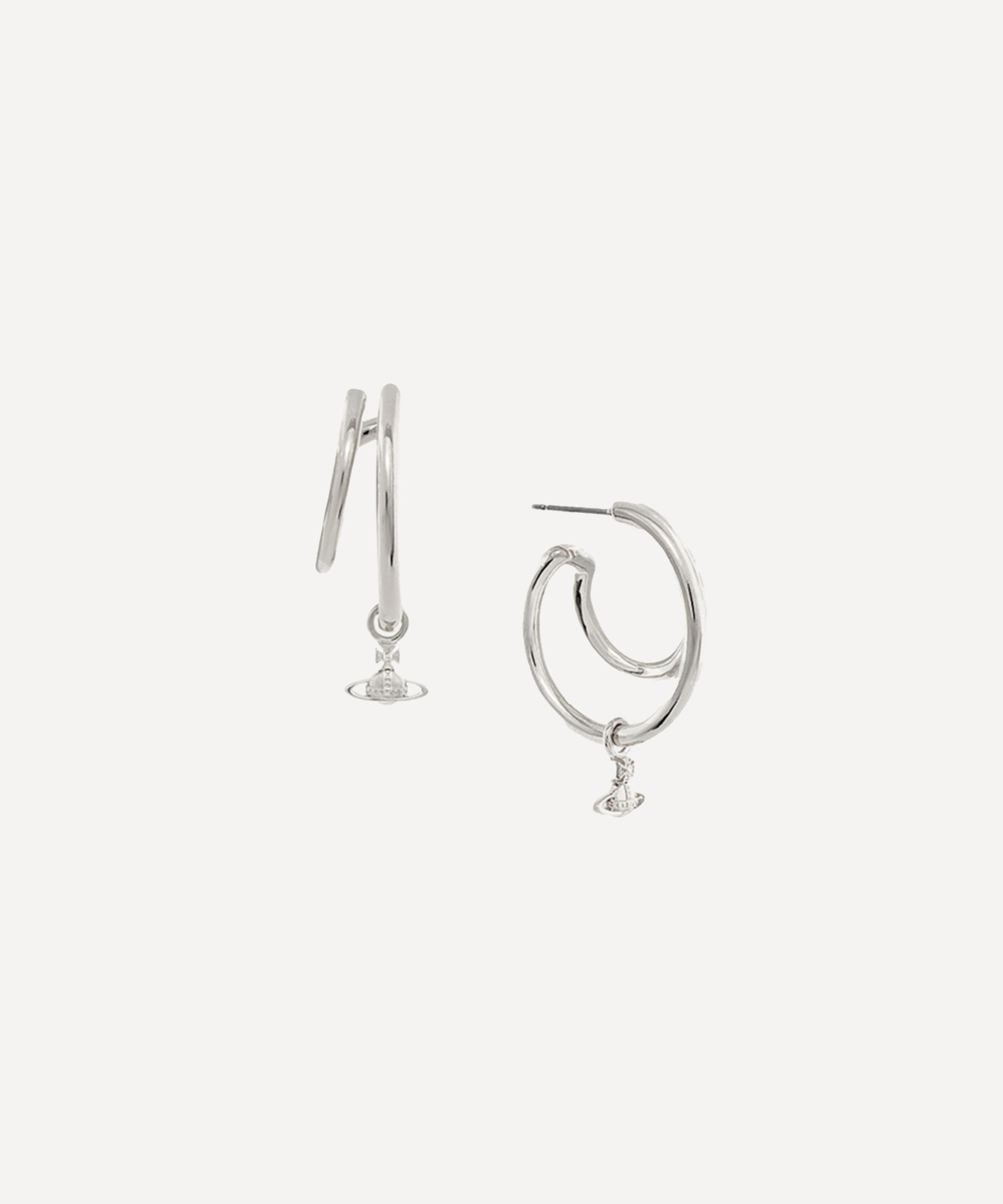 Vivienne Westwood - Platinum-Tone Ronda Hoop Earrings image number 0