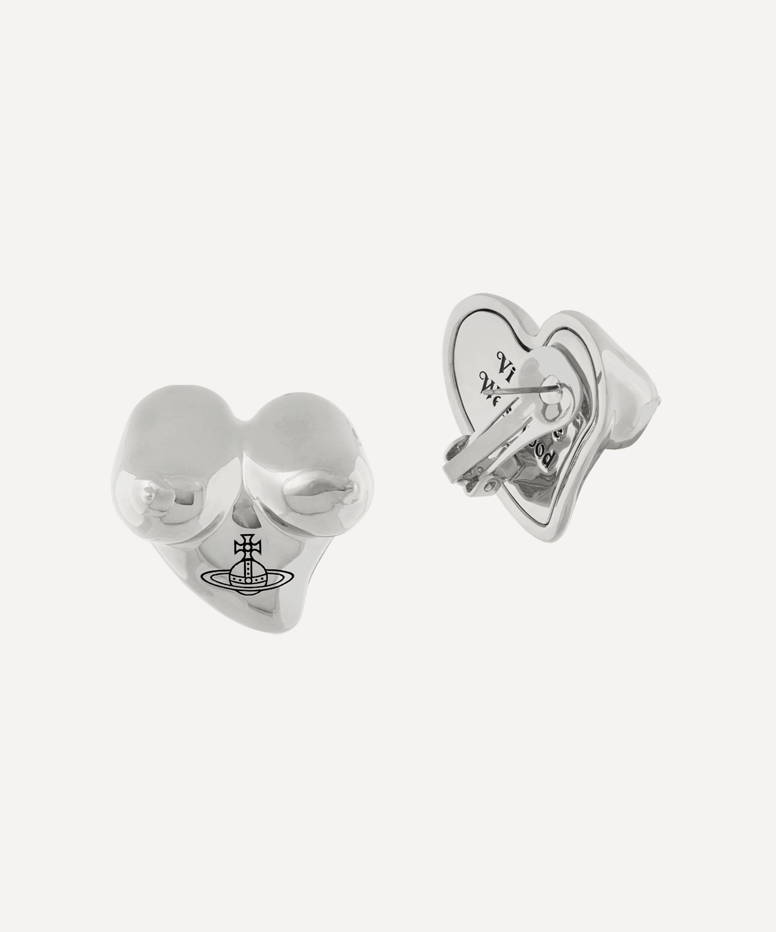Vivienne Westwood - Platinum-Tone Mimosa Stud Earrings image number 1