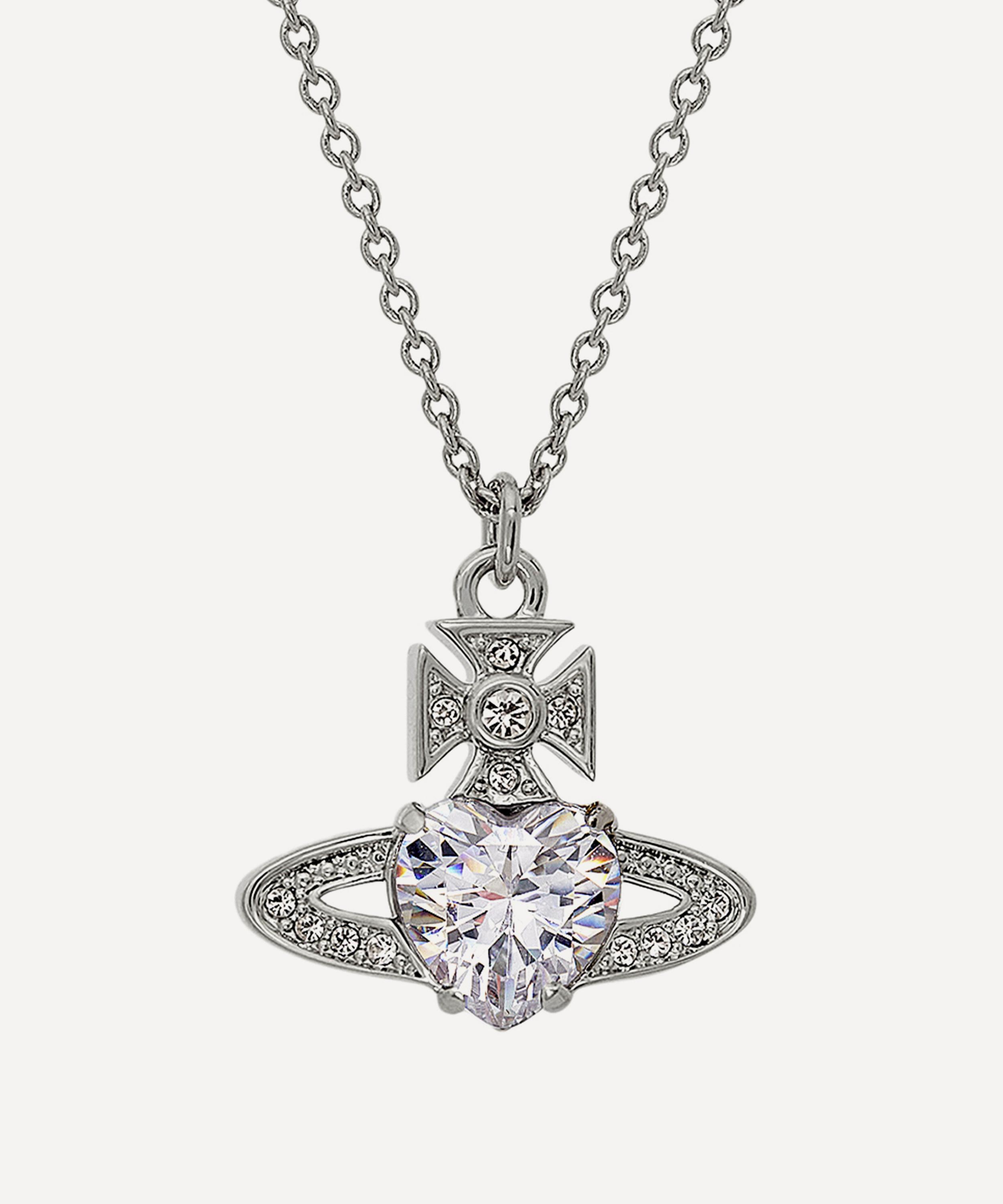 Vivienne Westwood - Platinum-Tone Ariella Pendant Necklace image number 0