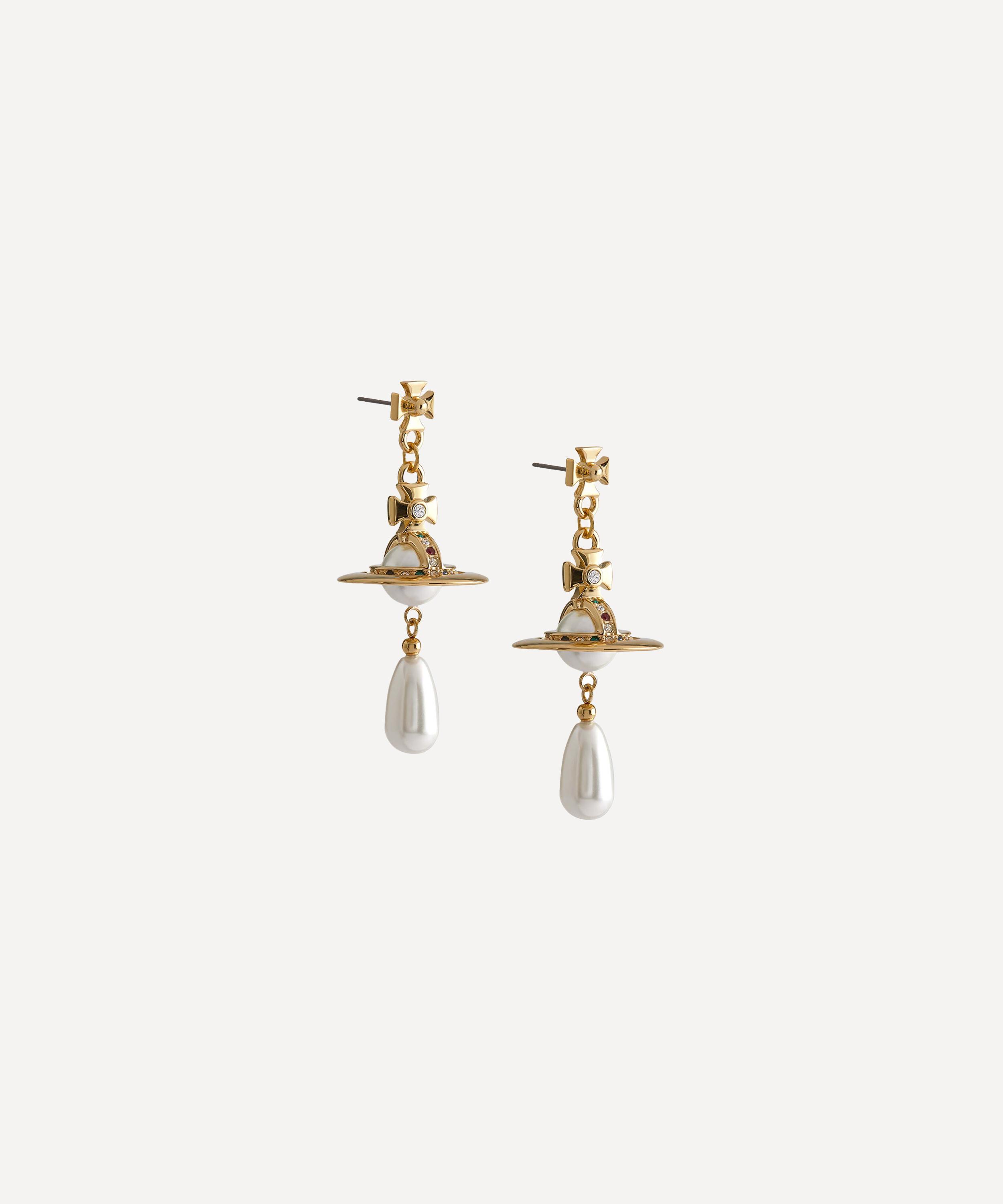 Vivienne Westwood - Gold-Tone Pearl Drop Earrings image number 1