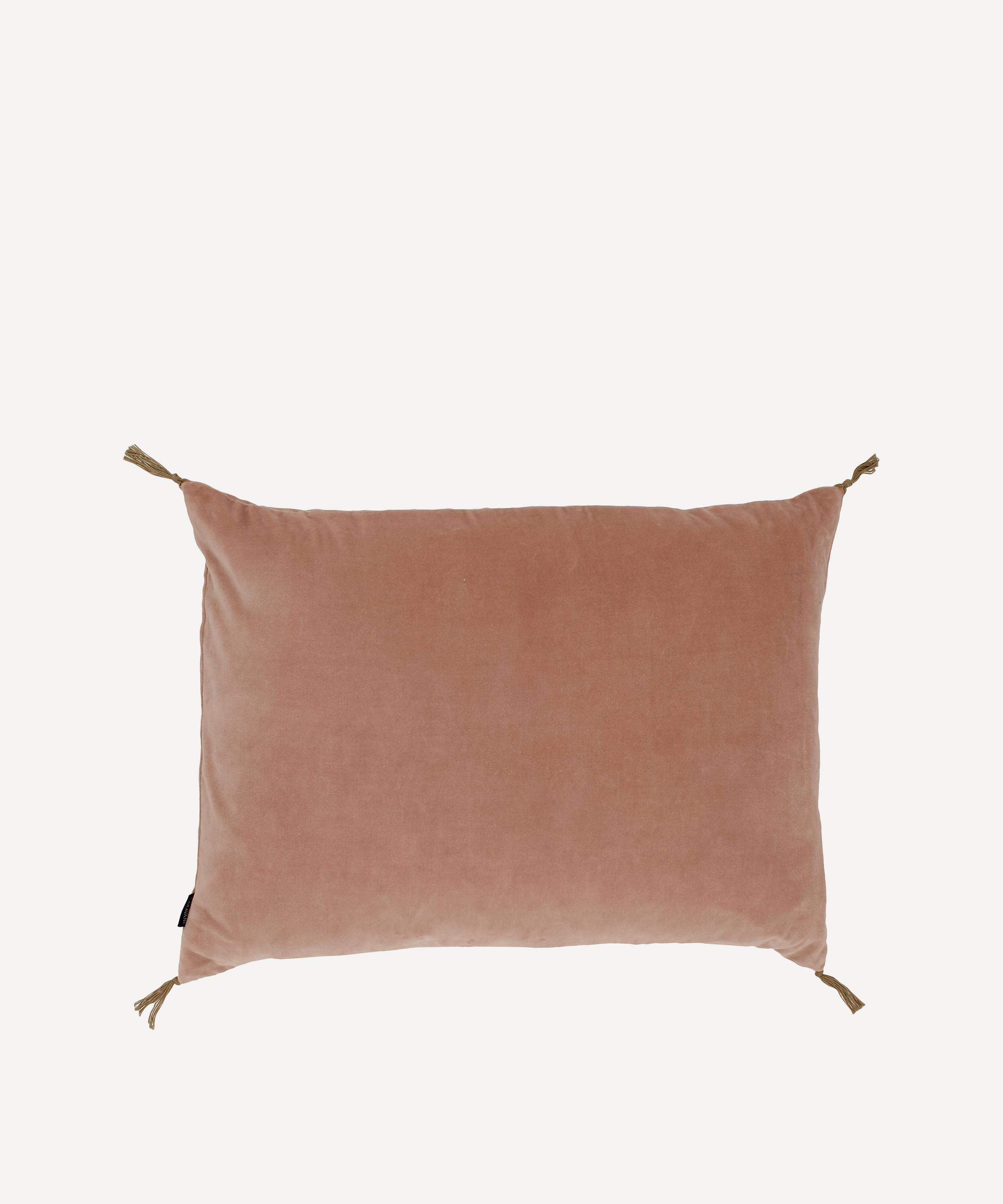 Caravane - Washed Velvet Cushion image number 0