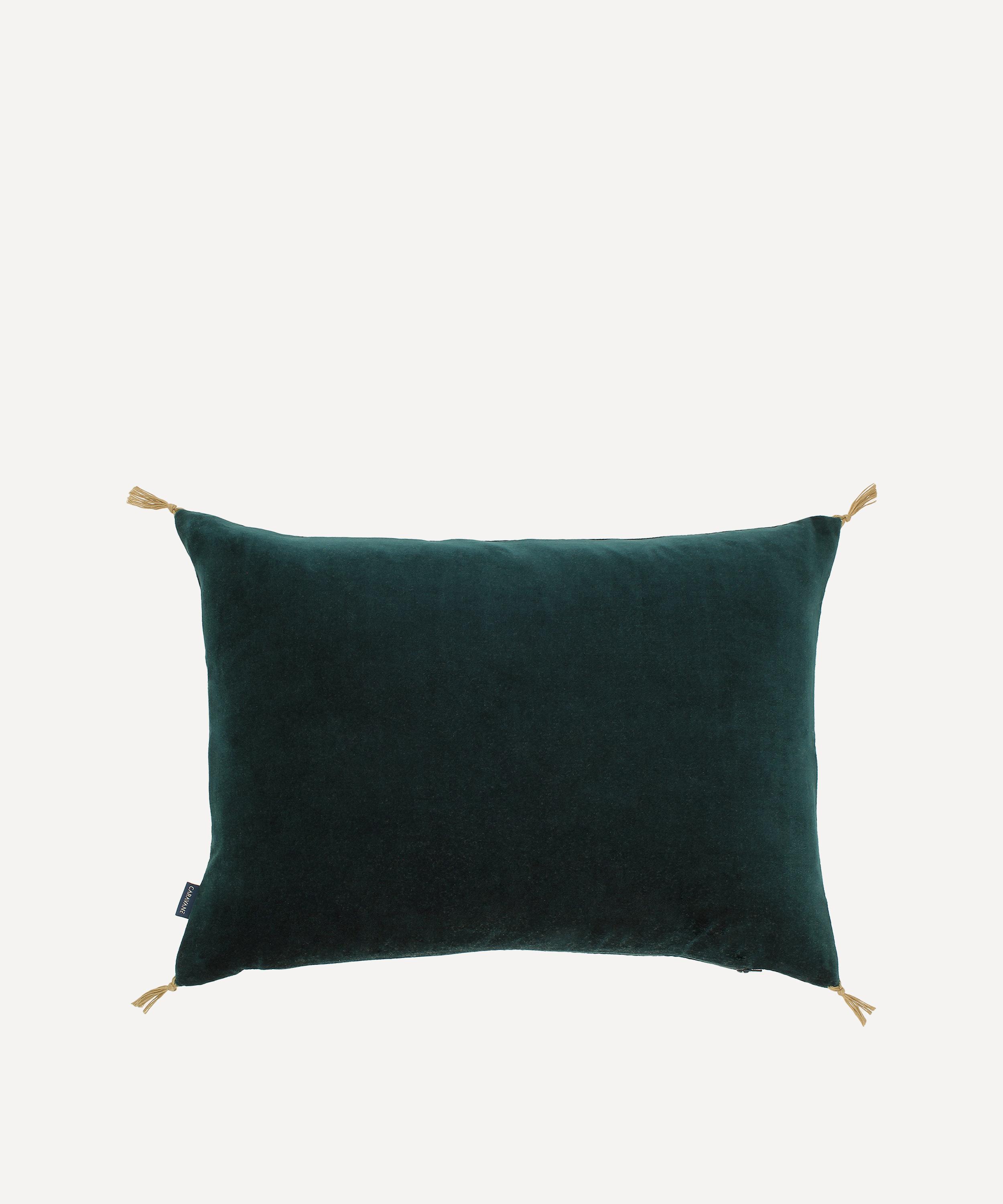 Caravane - Washed Velvet Cushion image number 0