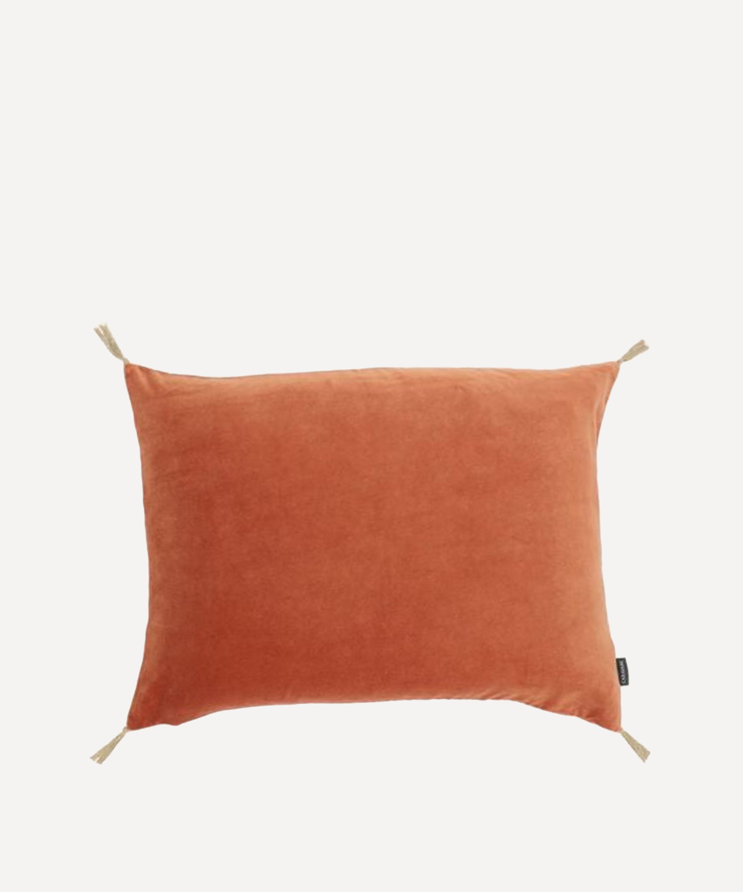 Caravane - Washed Velvet Cushion image number 0