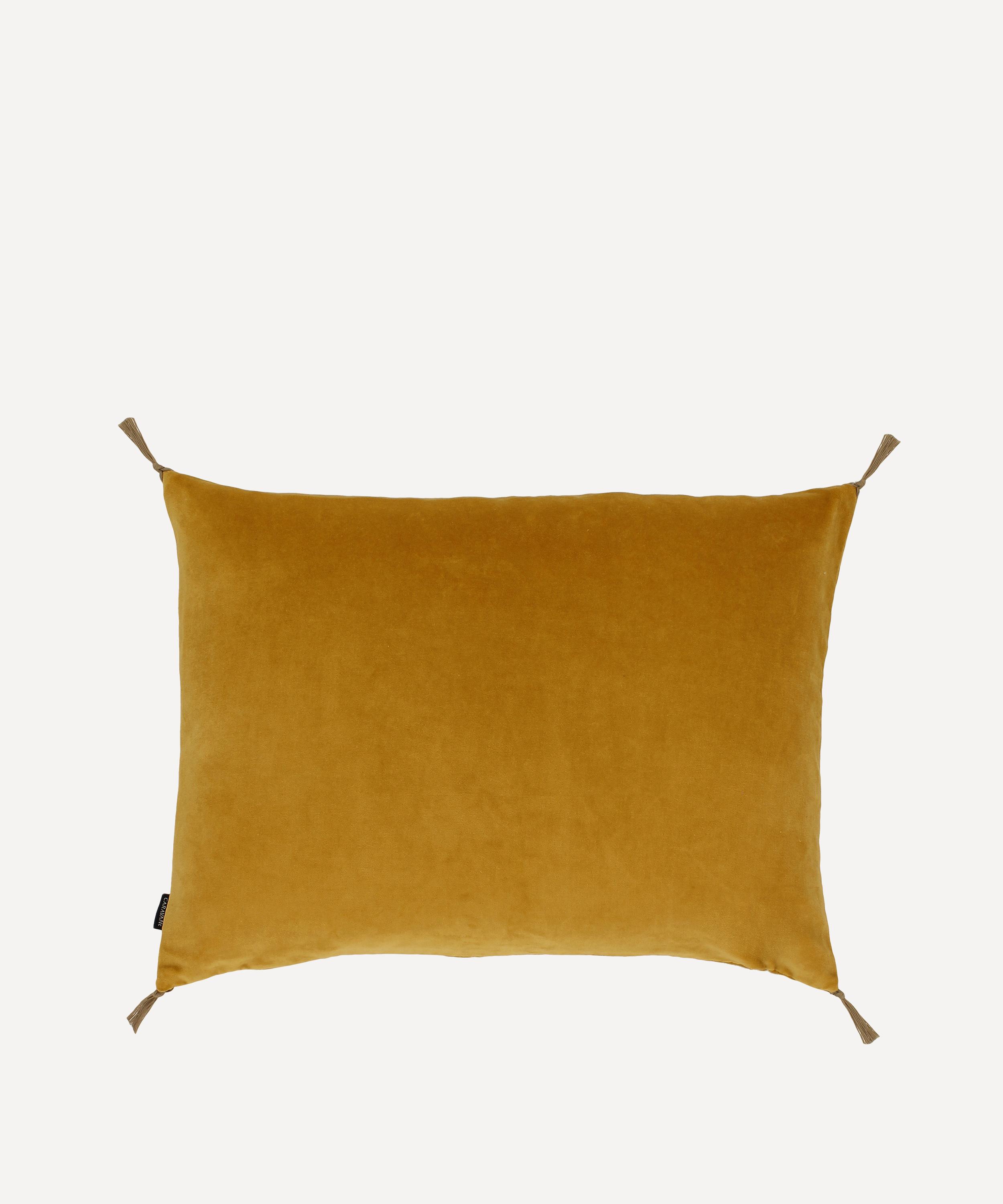 Caravane - Washed Velvet Cushion image number 0