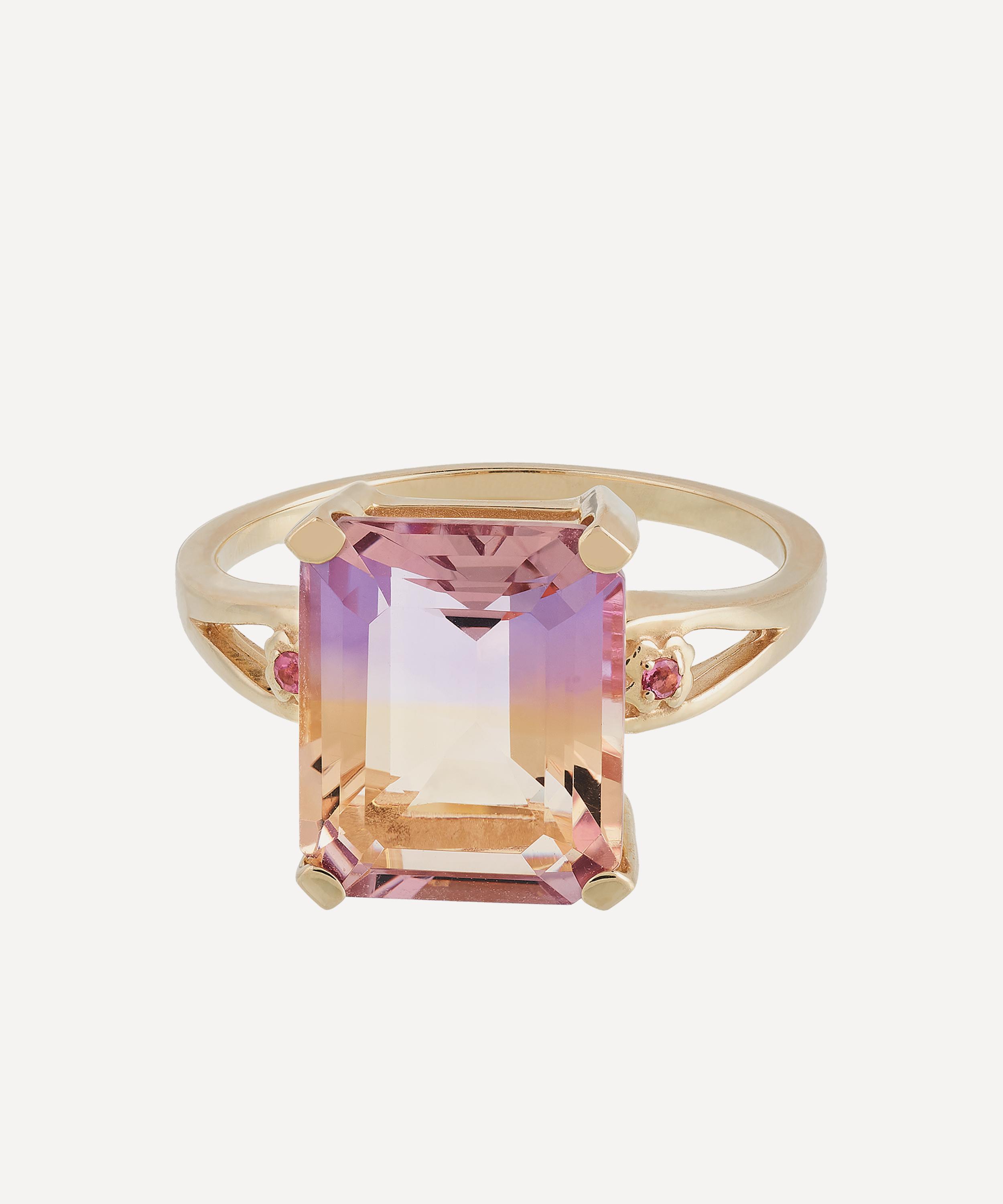 Anna + Nina - 14ct Gold Aurora Hue Ring image number 0