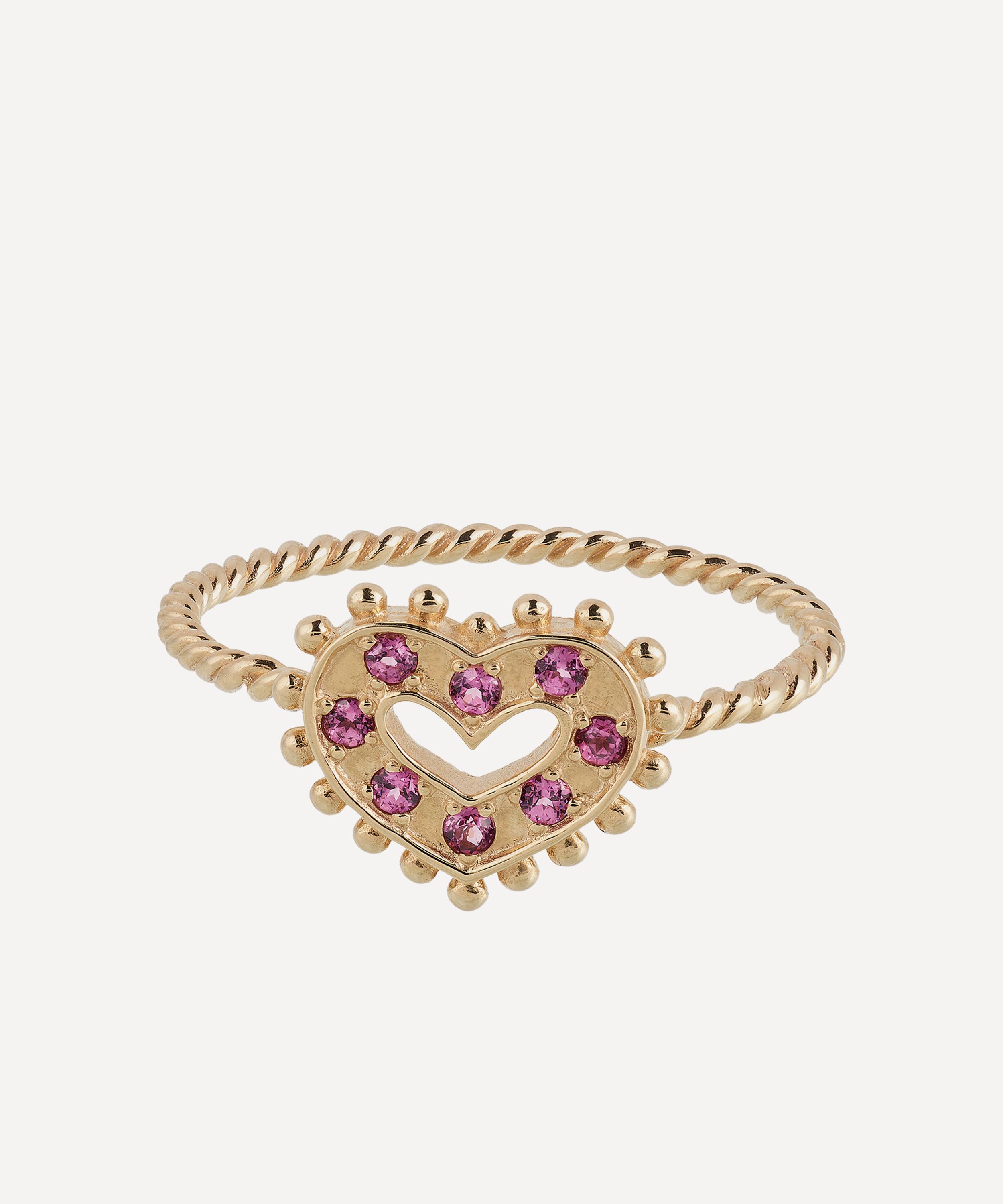 Anna + Nina - 14ct Gold Gilded Romance Ring image number 0