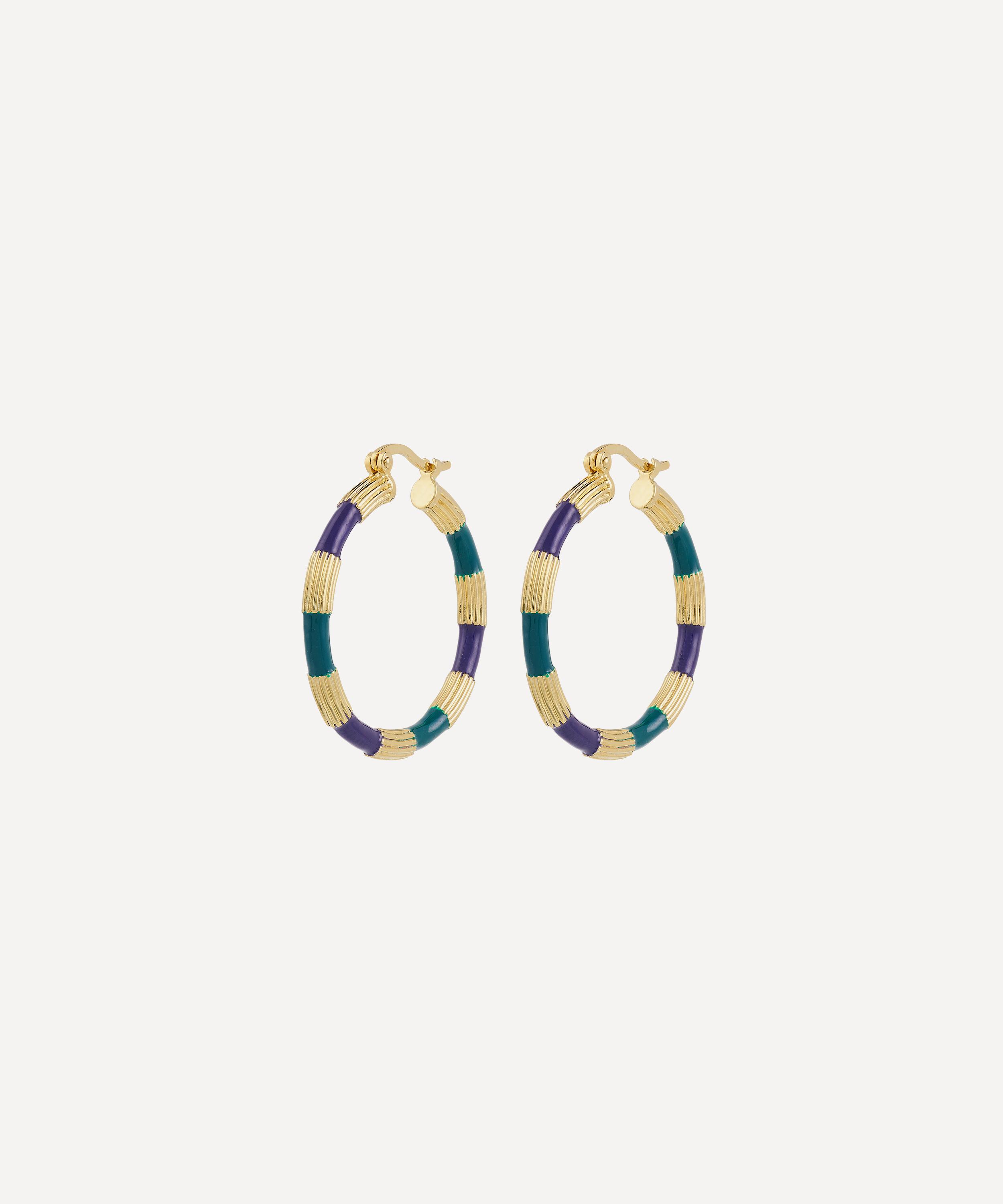 Anna + Nina - Gold-Plated Archetype Hoop Earrings