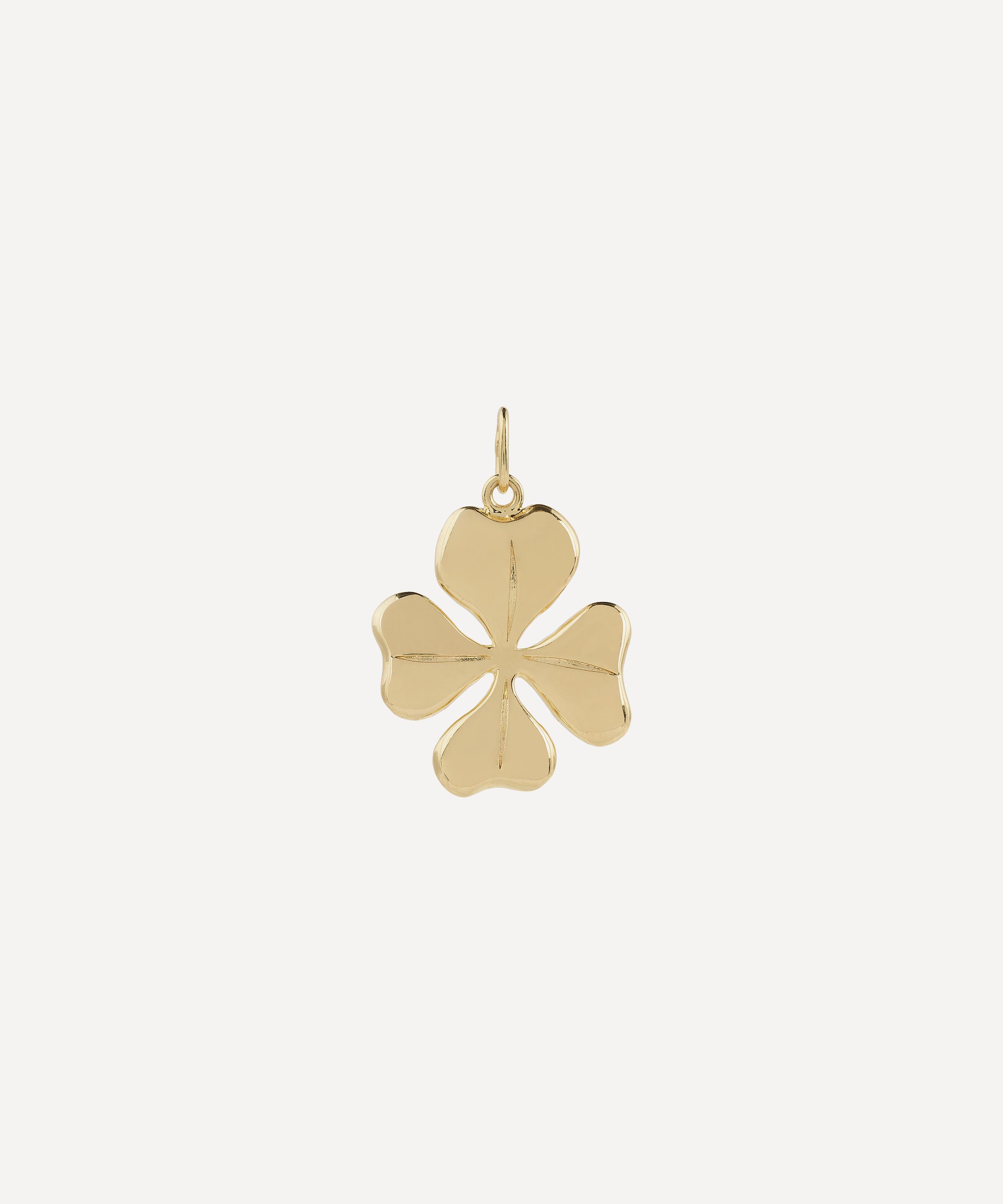 Anna + Nina - Gold-Plated Lucky Shamrock Charm